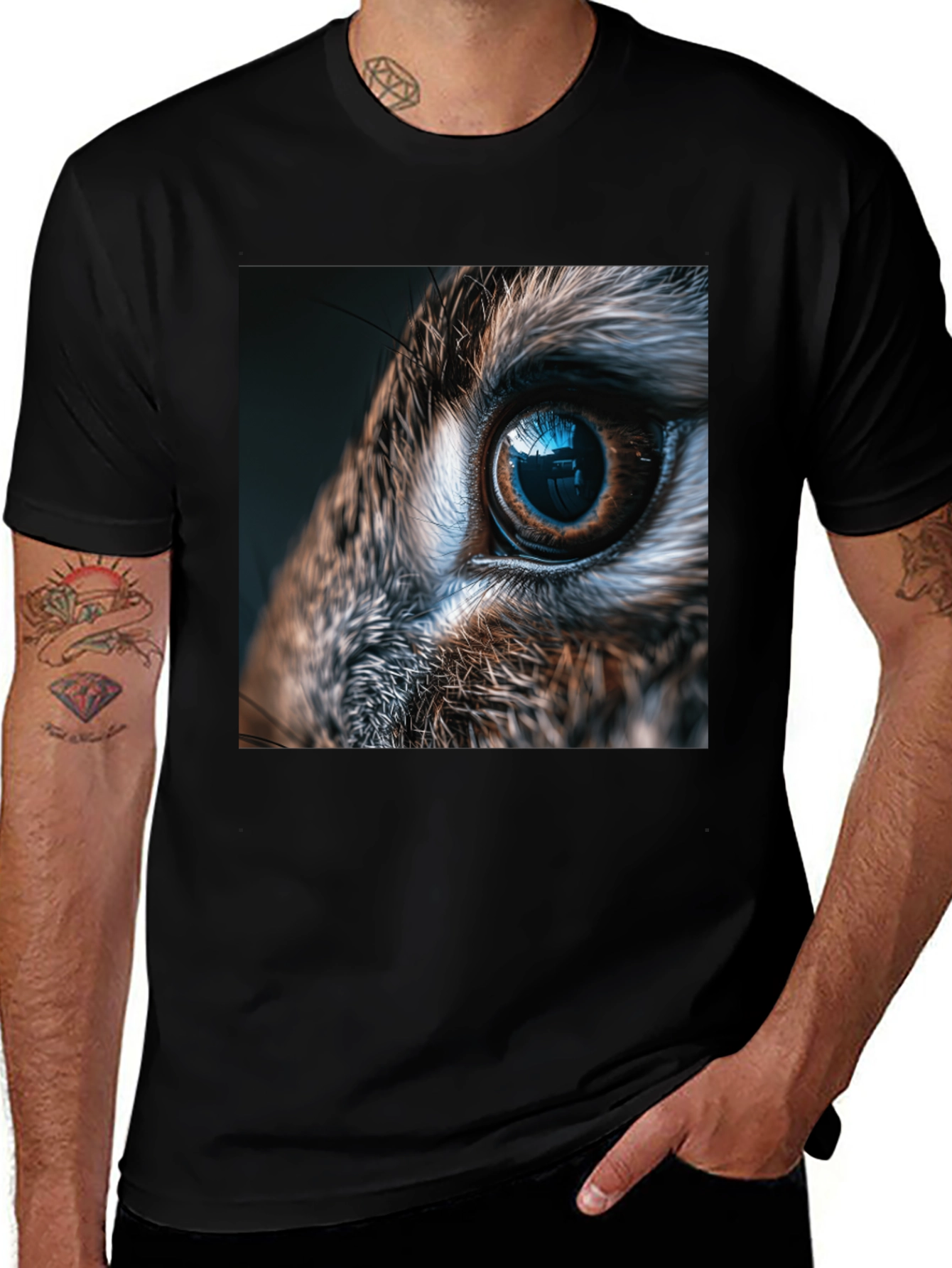 Eye See You Graphic Tee - Black