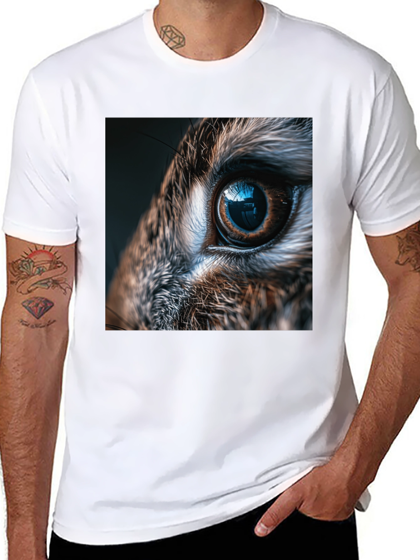Eye See You Graphic Tee - Black