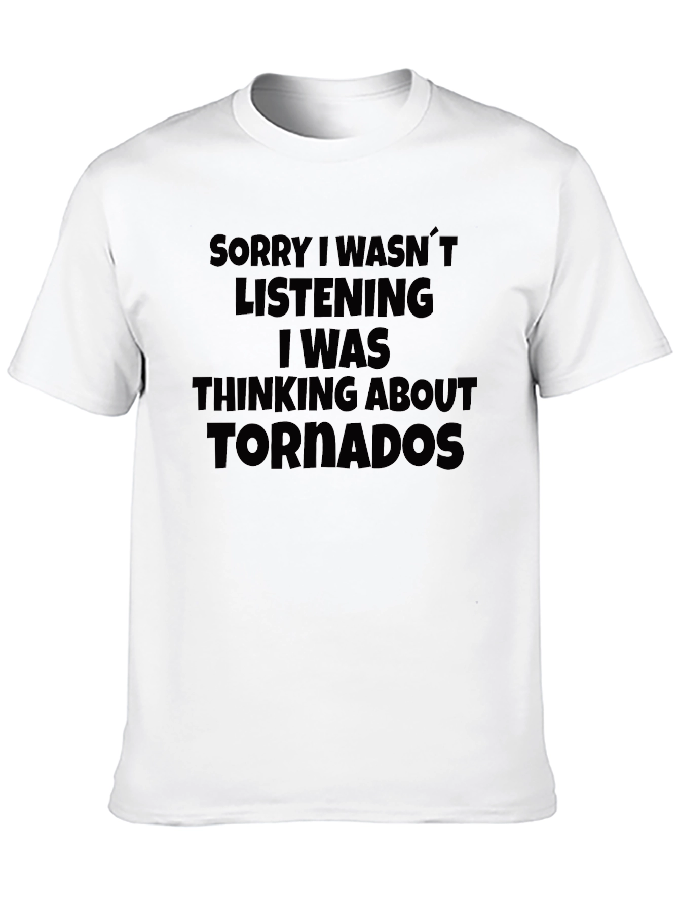 Tornado Obsessed Black T-Shirt - Novelty Tee