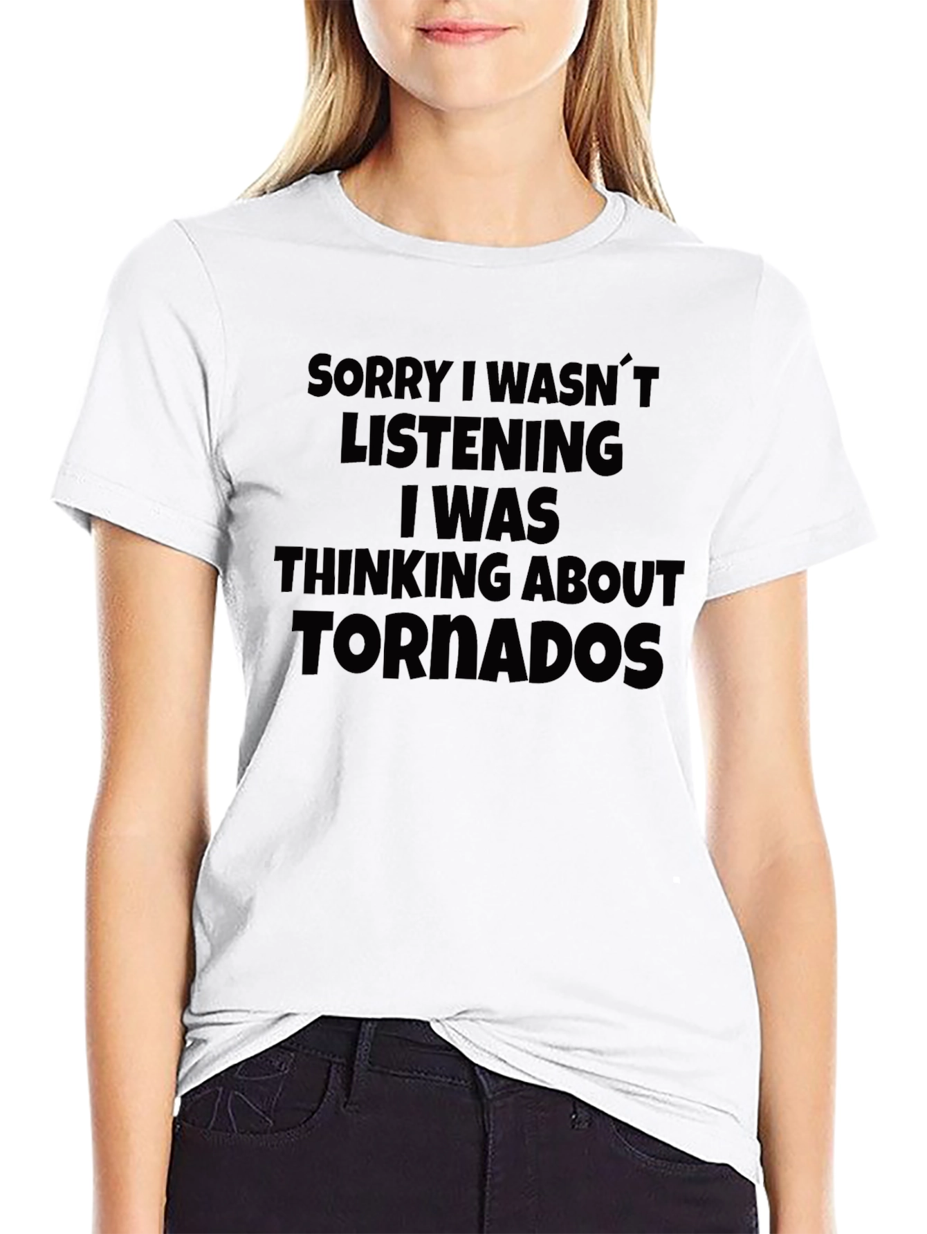 Tornado Obsessed Black T-Shirt - Novelty Tee