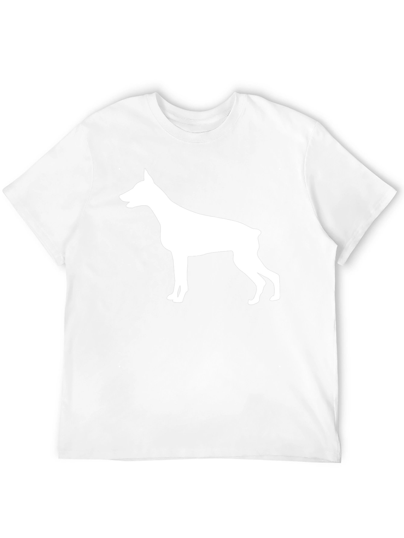 Doberman Silhouette Black T-Shirt