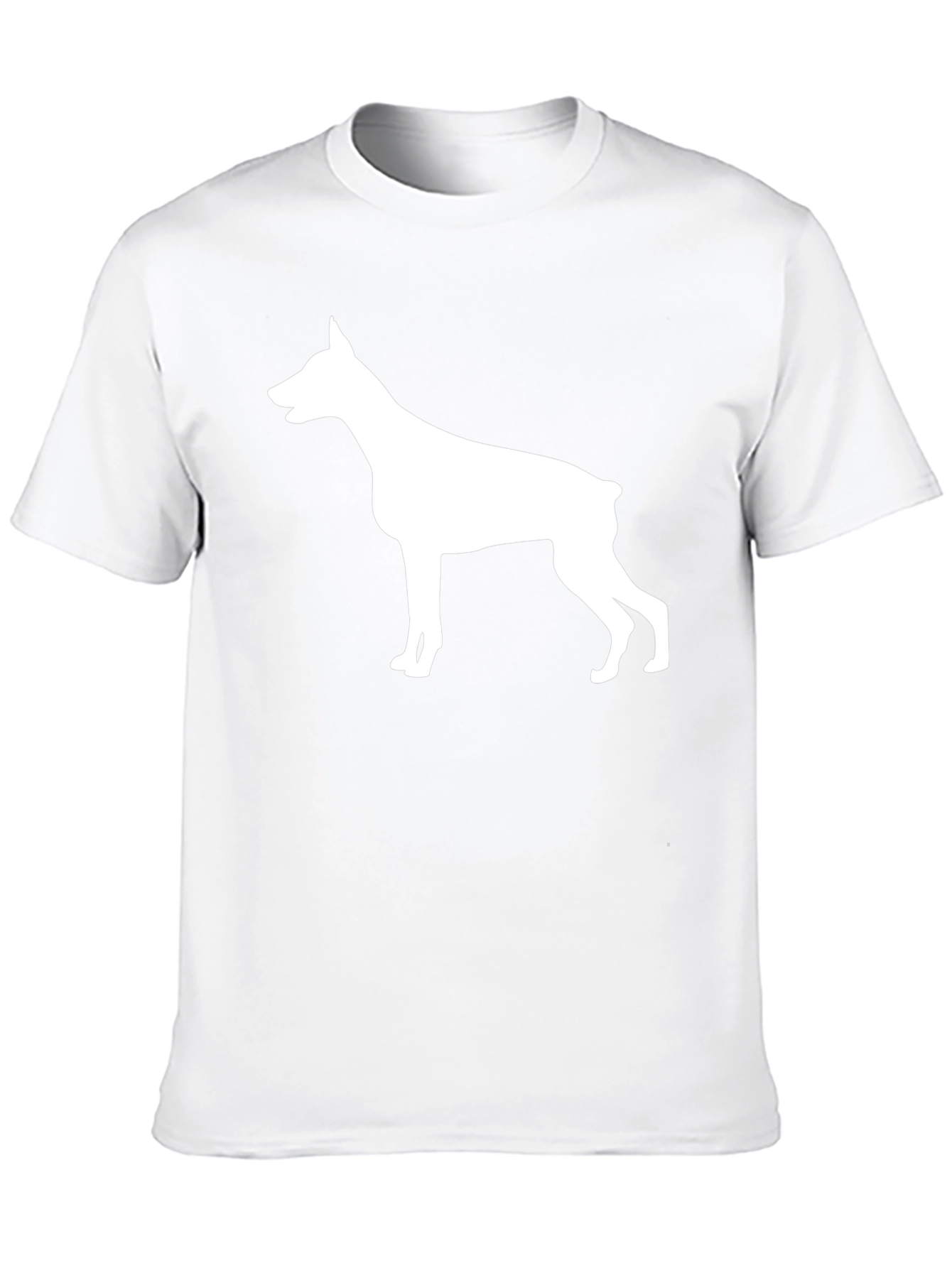 Doberman Silhouette Black T-Shirt