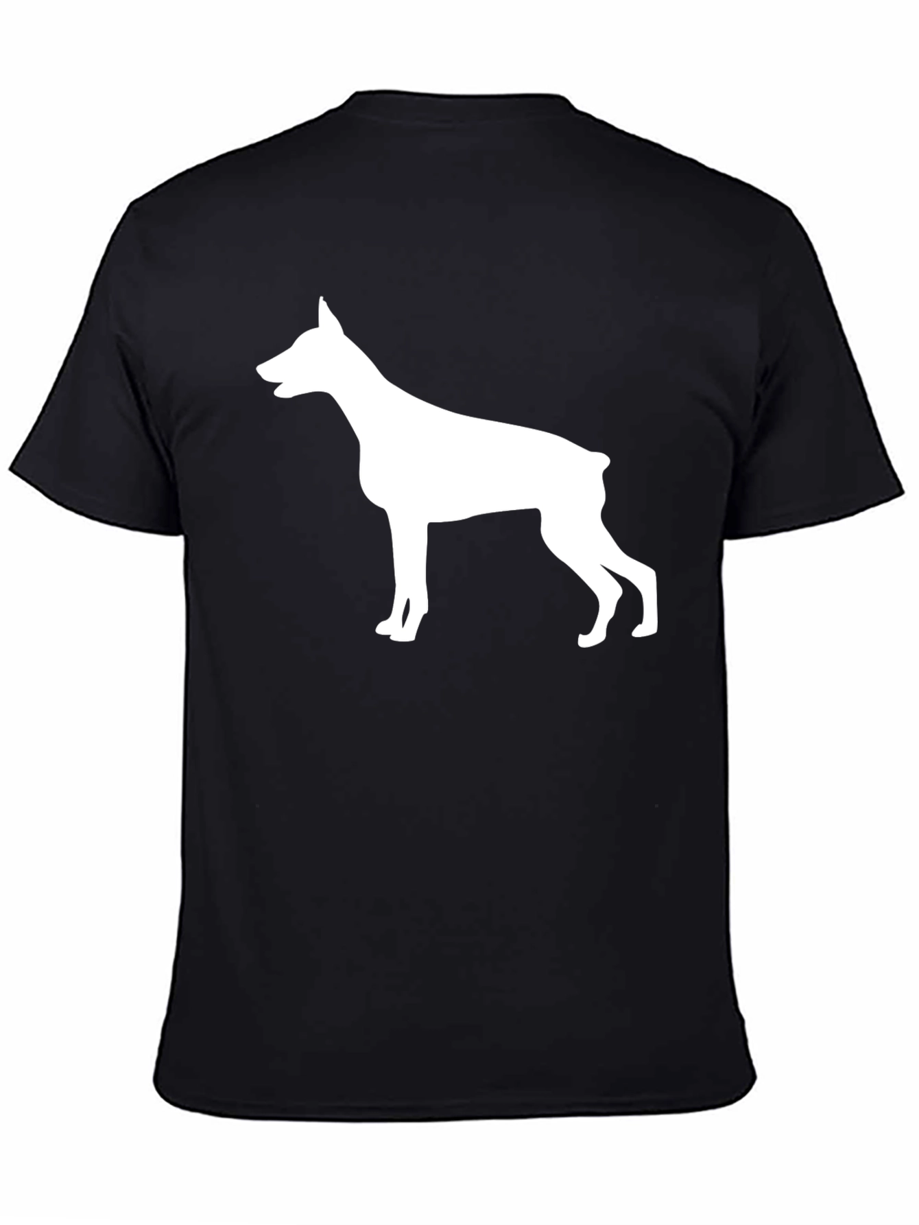 Doberman Silhouette Black T-Shirt
