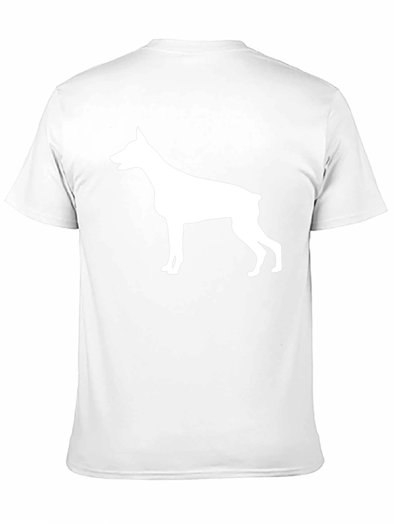 Doberman Silhouette Black T-Shirt