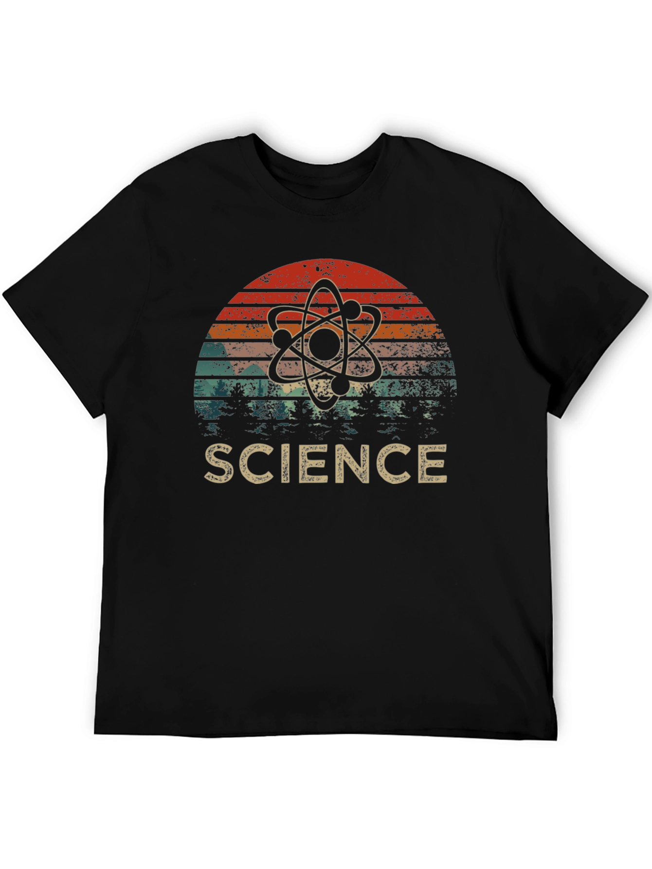Science Atom Retro T-Shirt - Stylish Geek Apparel