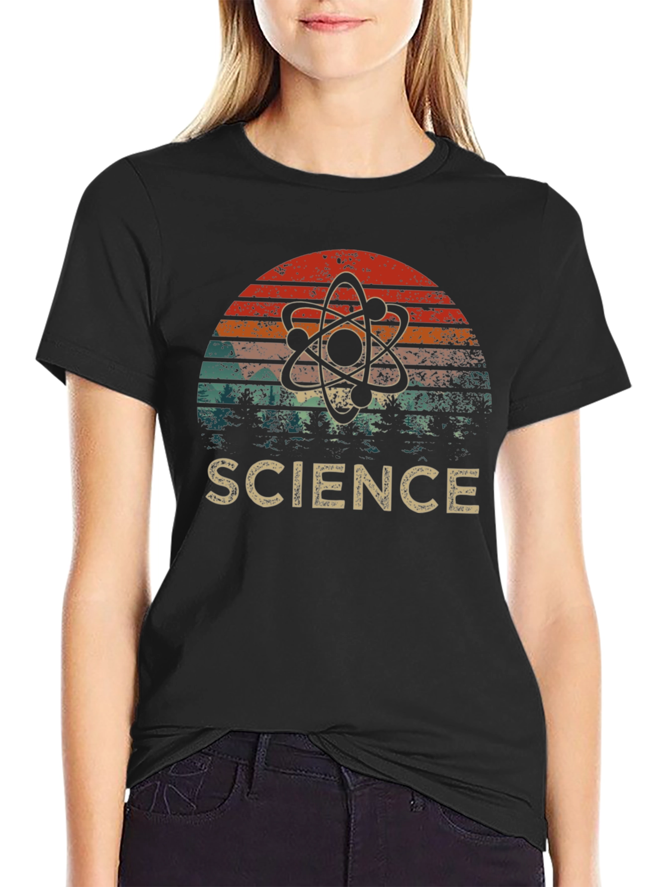 Science Atom Retro T-Shirt - Stylish Geek Apparel