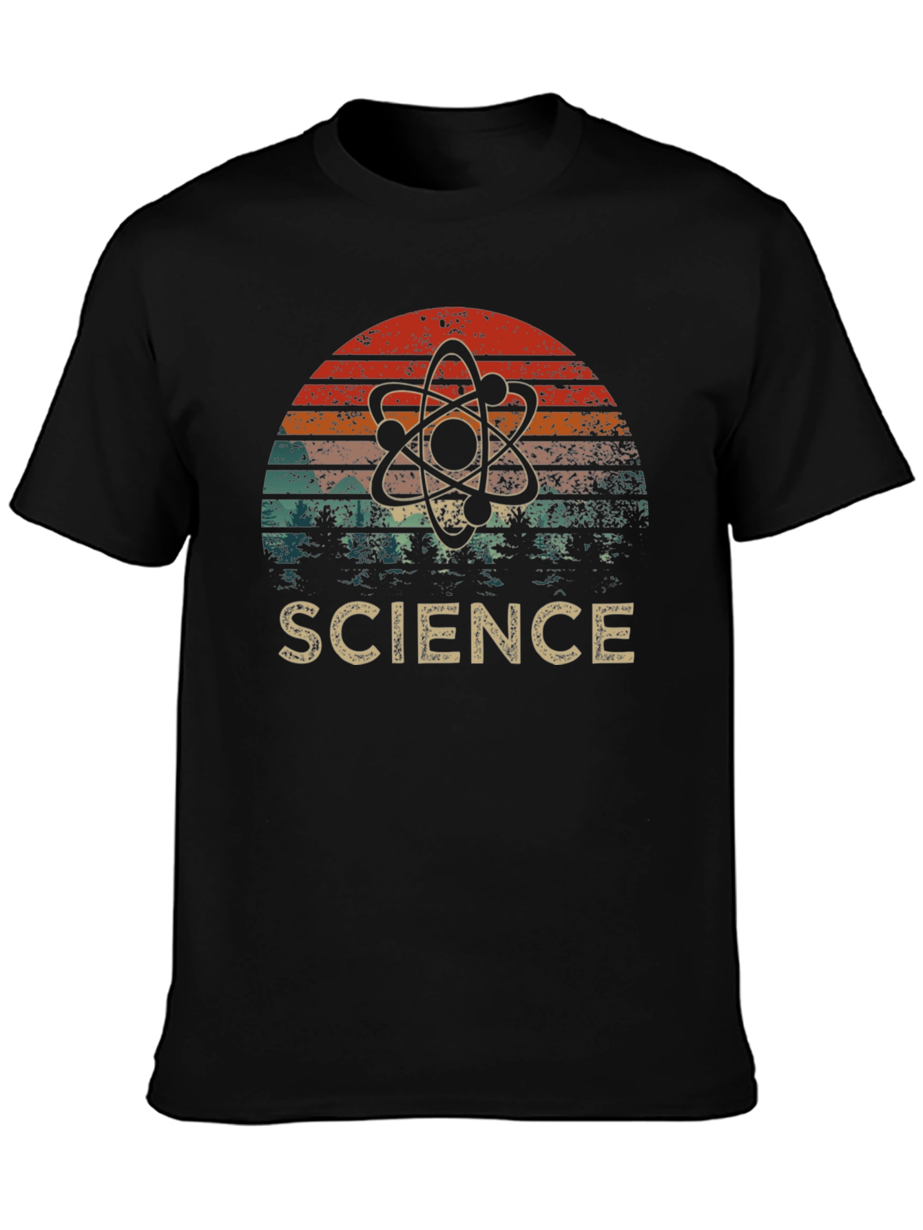Science Atom Retro T-Shirt - Stylish Geek Apparel