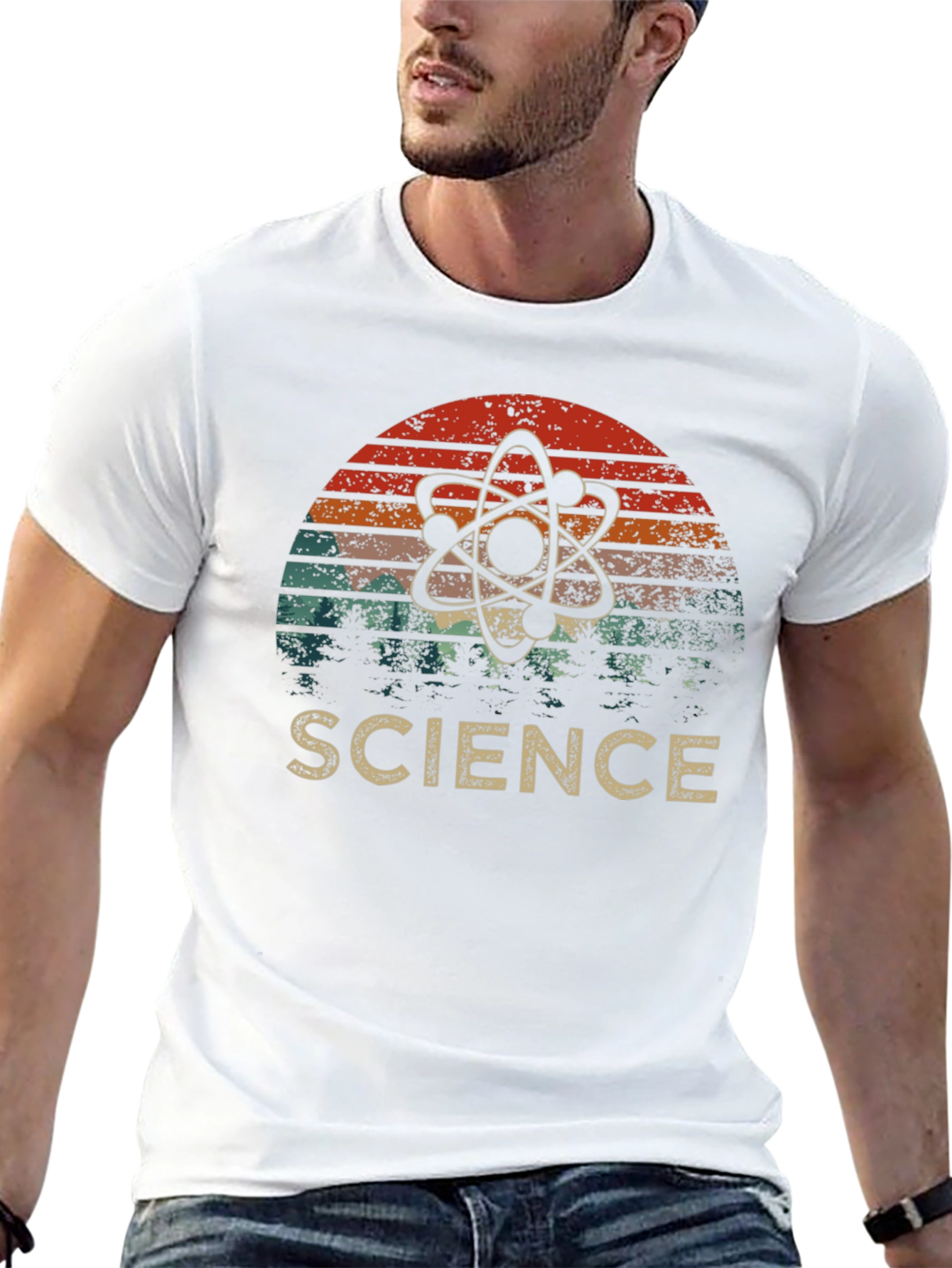 Science Atom Retro T-Shirt - Stylish Geek Apparel