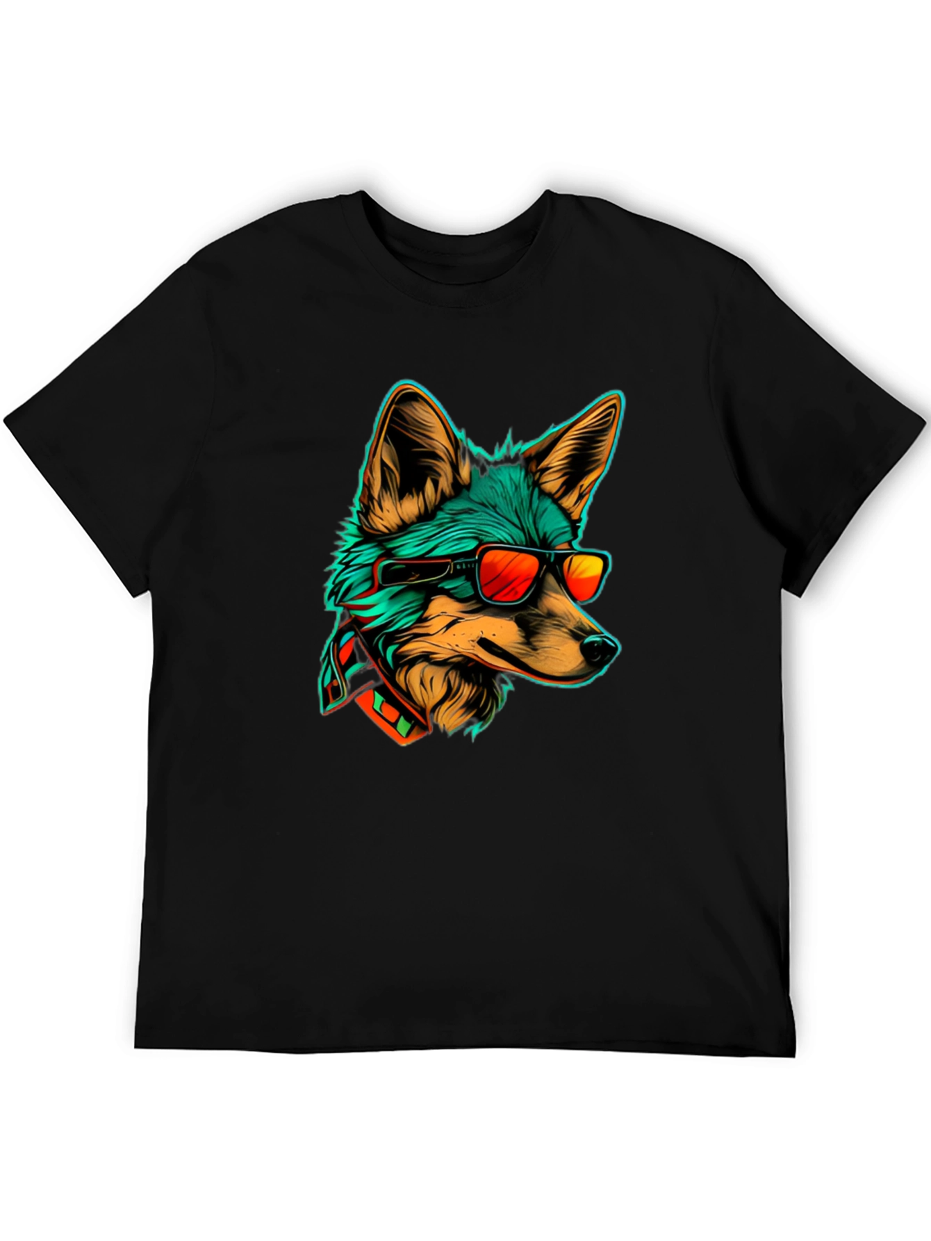 Cool Fox Graphic Tee - Stylish Animal Print T-Shirt