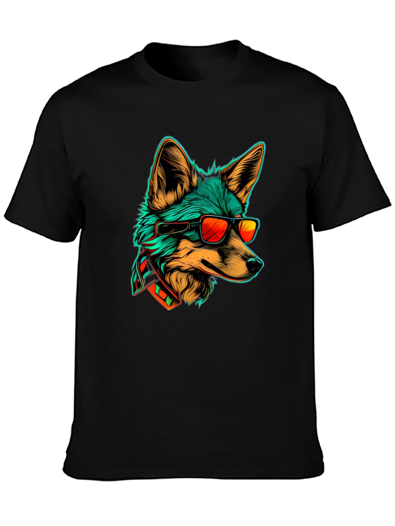 Cool Fox Graphic Tee - Stylish Animal Print T-Shirt