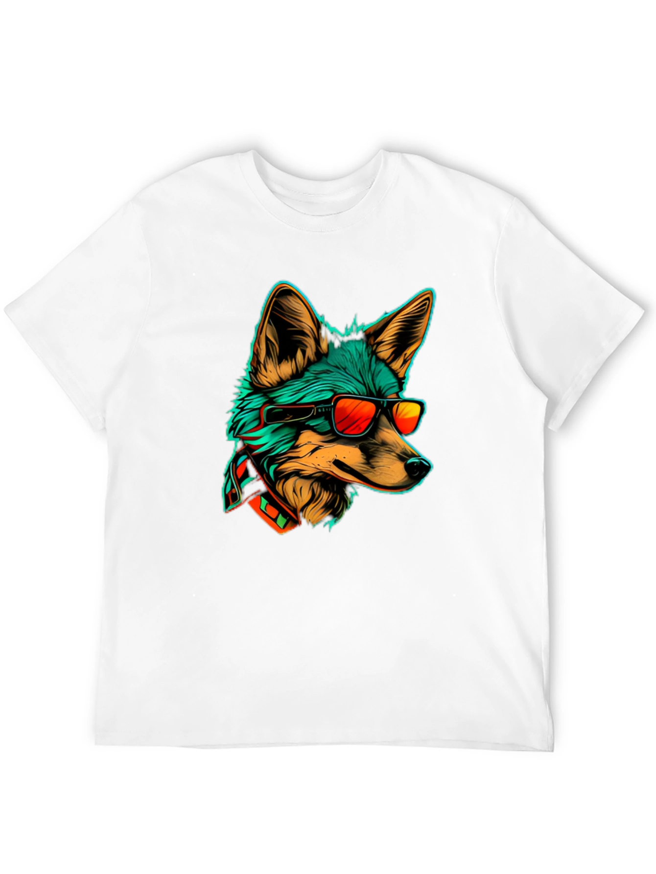 Cool Fox Graphic Tee - Stylish Animal Print T-Shirt