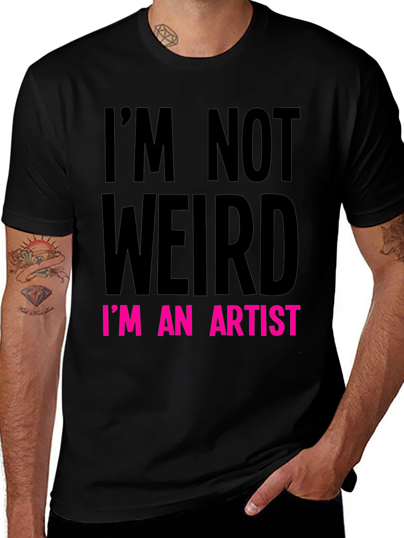 Im Not Weird Im an Artist Graphic Tee