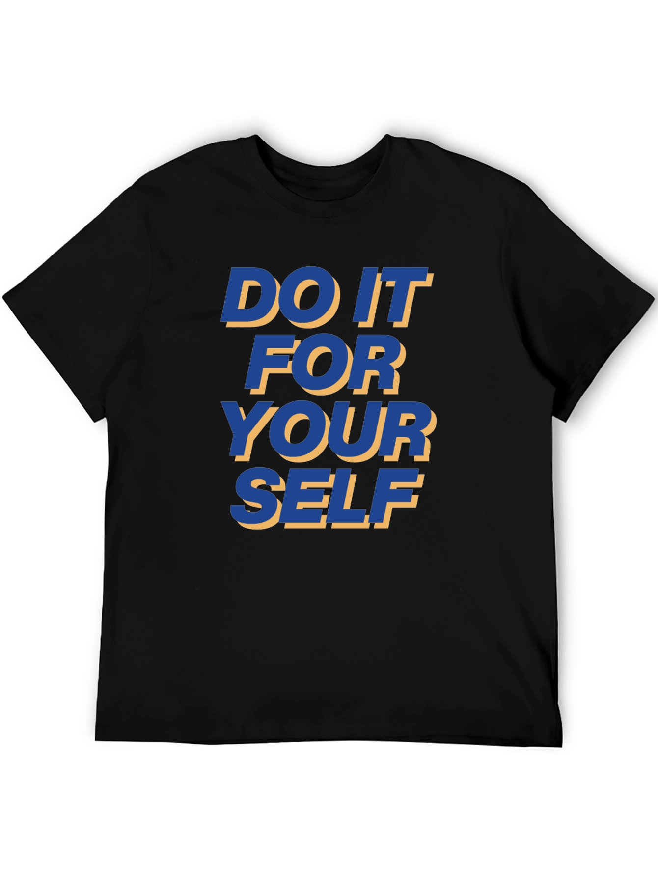 Motivational Black T-Shirt - Do It For Yourself