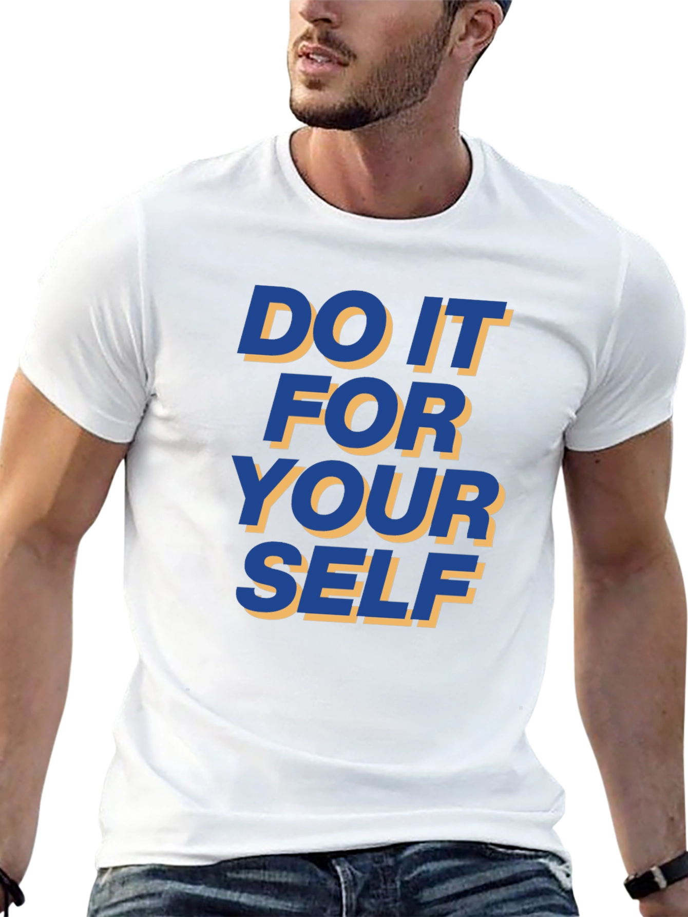 Motivational Black T-Shirt - Do It For Yourself