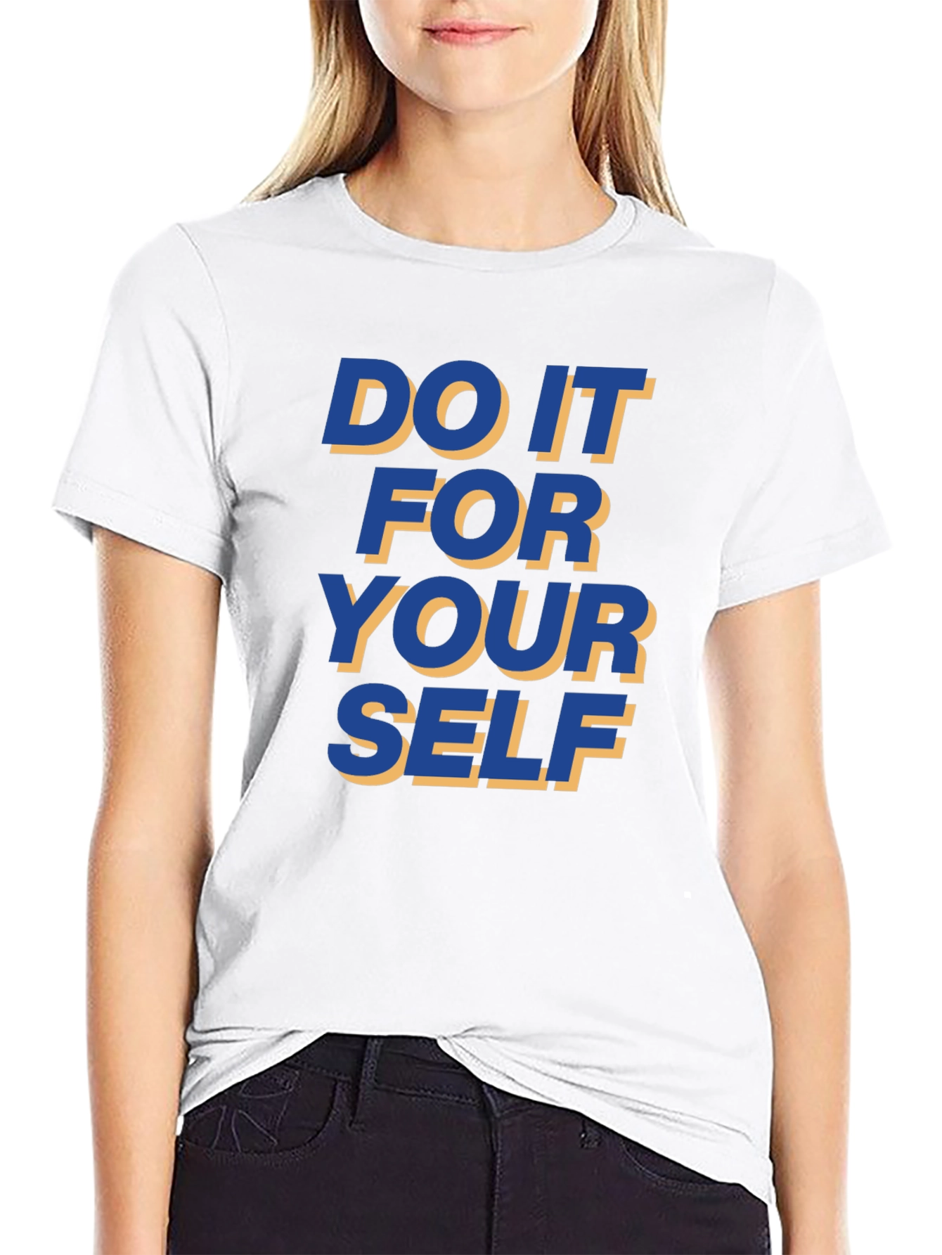 Motivational Black T-Shirt - Do It For Yourself