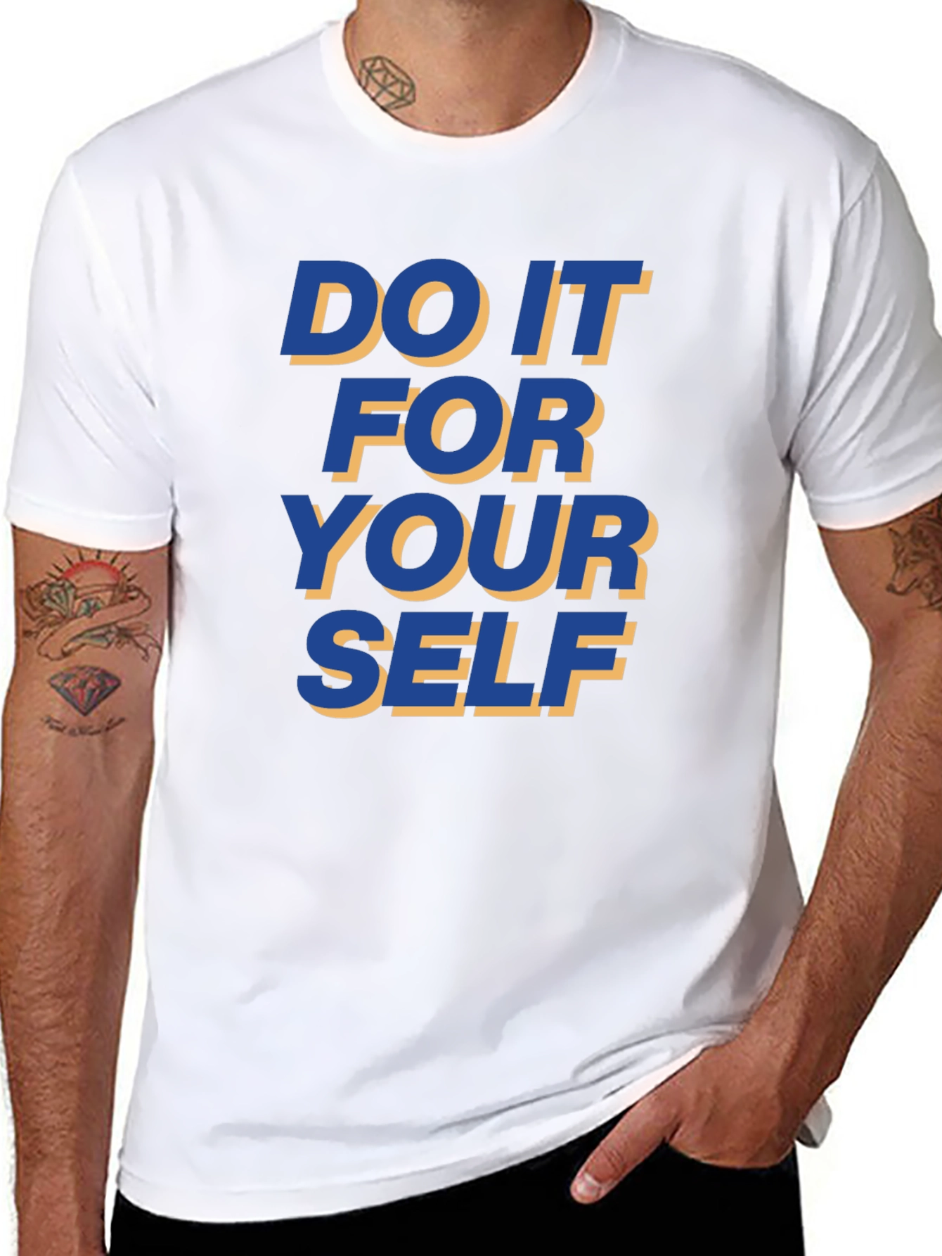 Motivational Black T-Shirt - Do It For Yourself