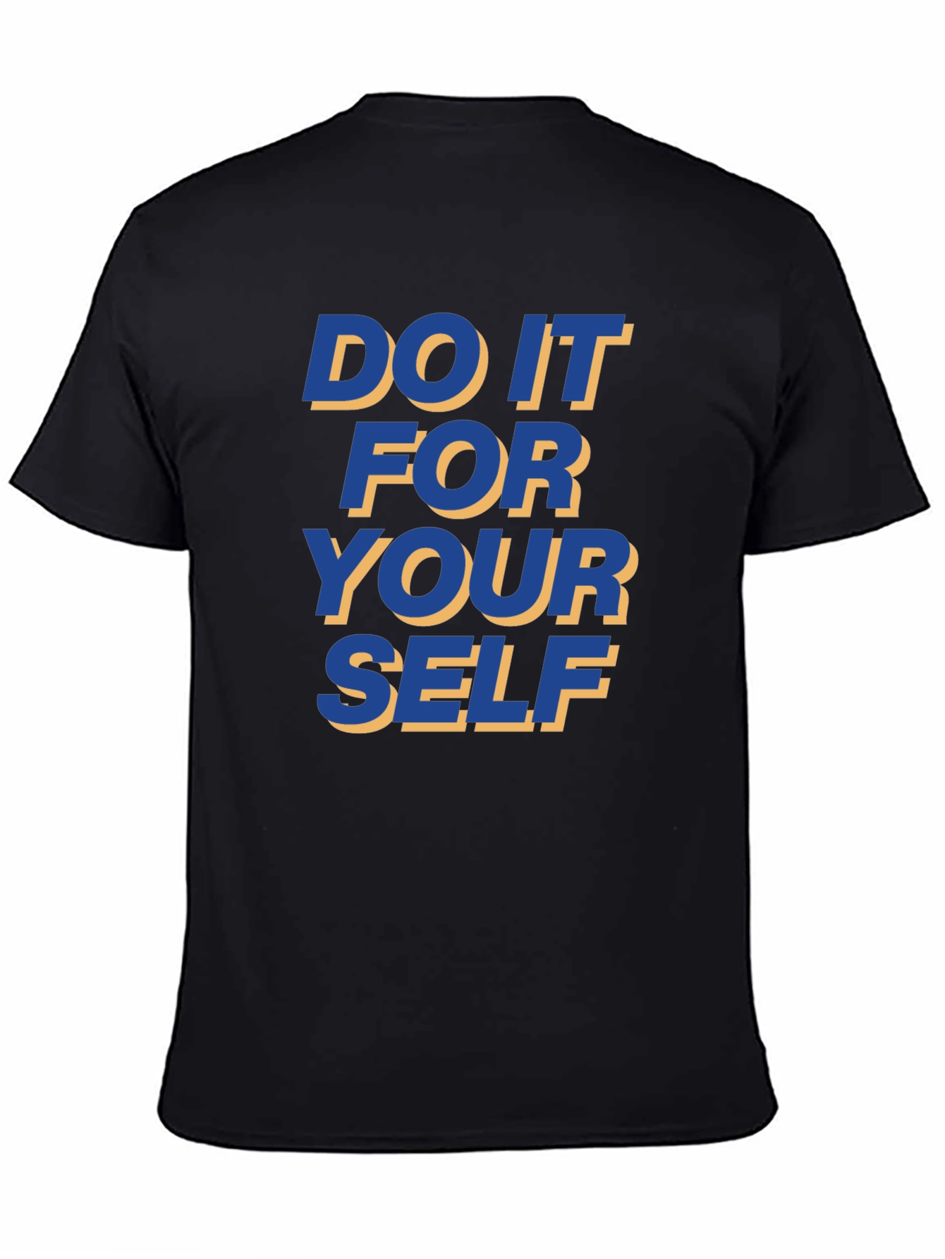 Motivational Black T-Shirt - Do It For Yourself