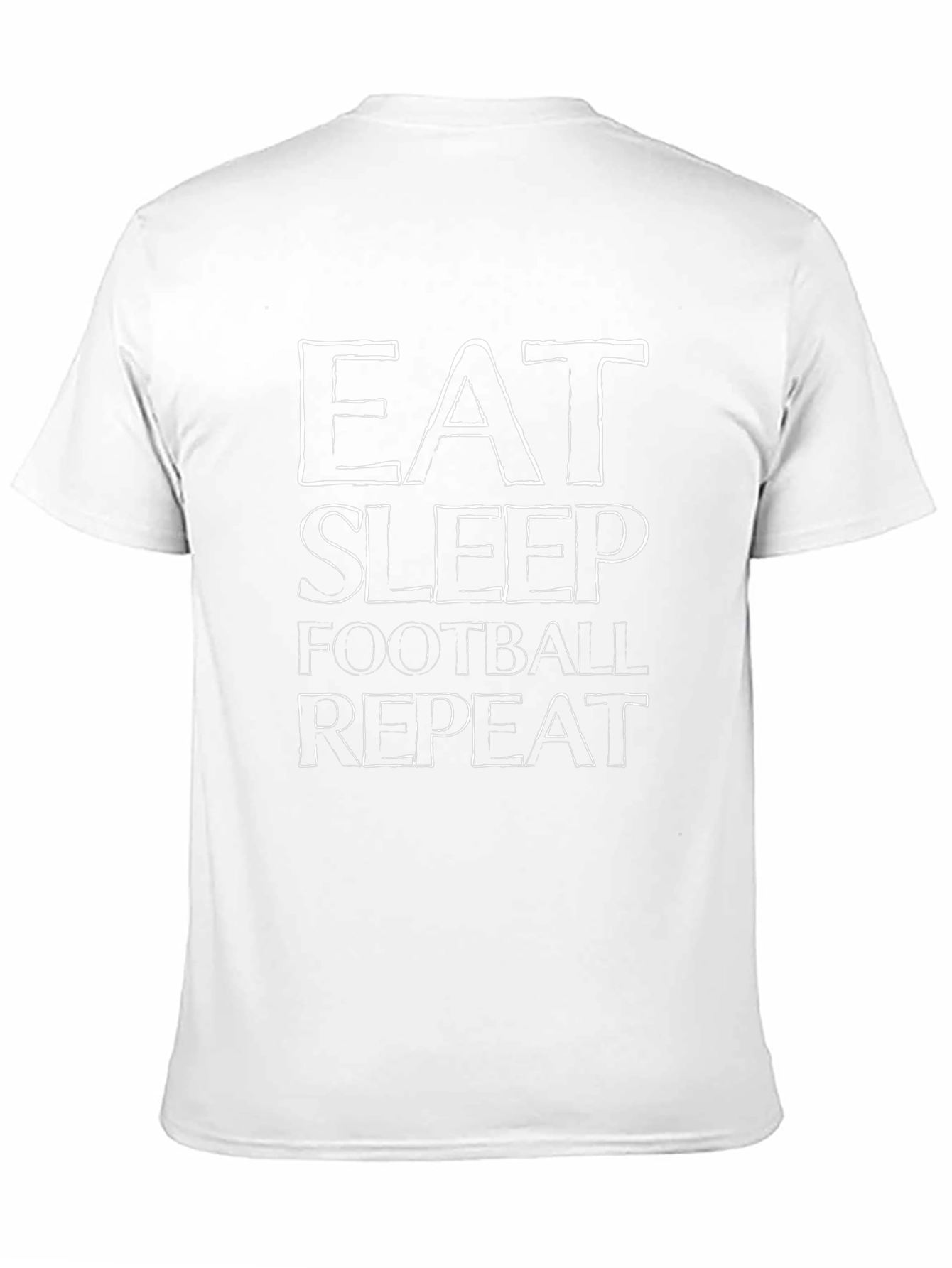 Eat Sleep Football Repeat Graphic T-Shirt
