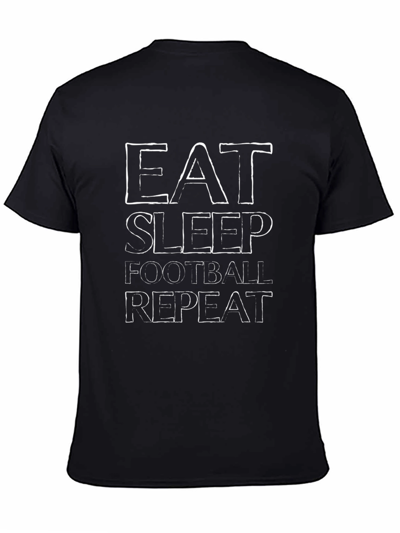 Eat Sleep Football Repeat Graphic T-Shirt