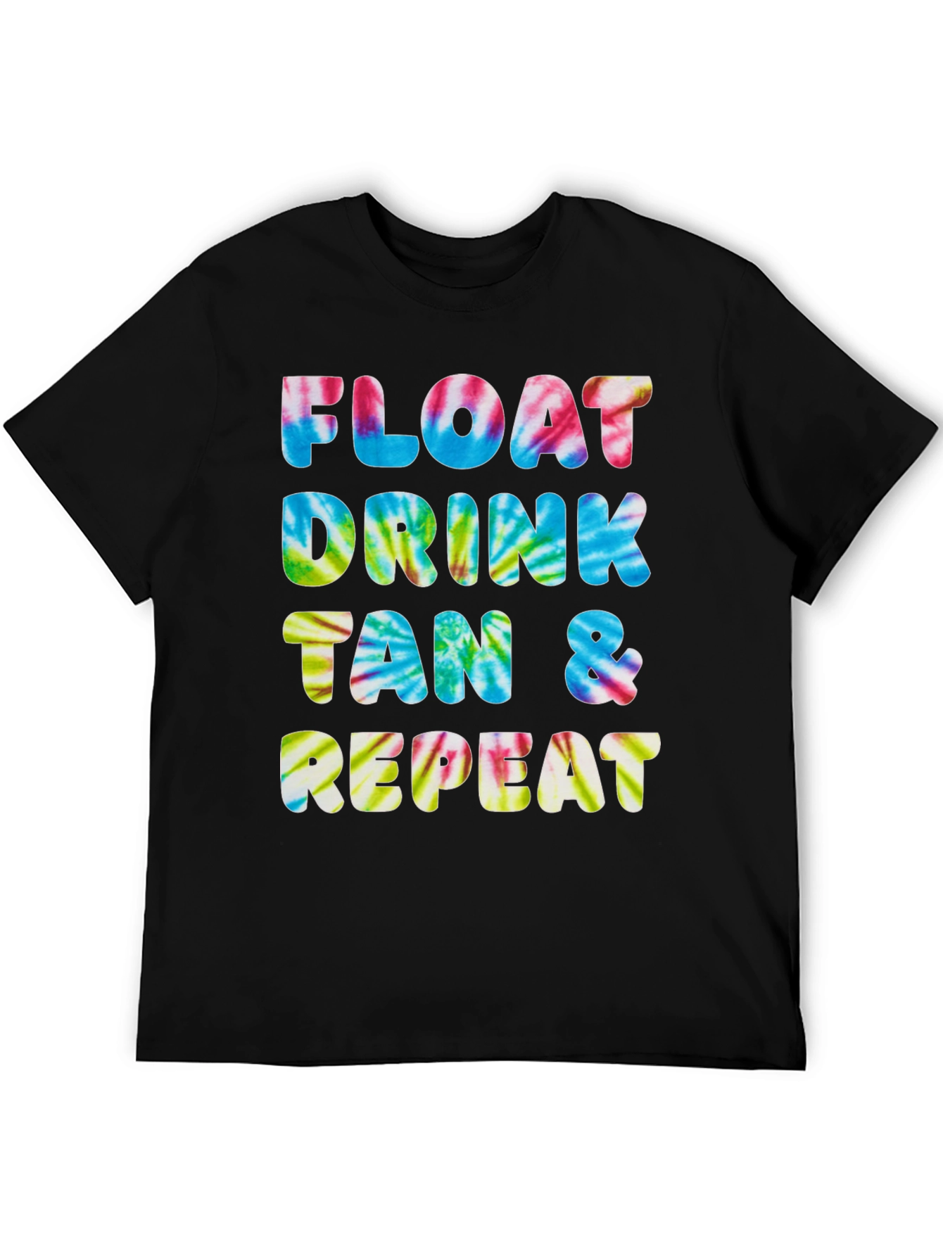 Float Drink Tan Repeat Tie-Dye Tee
