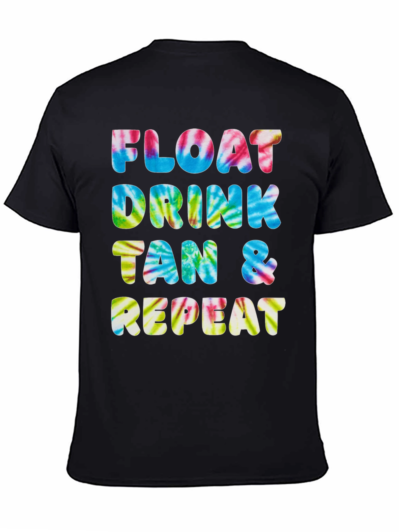 Float Drink Tan Repeat Tie-Dye Tee