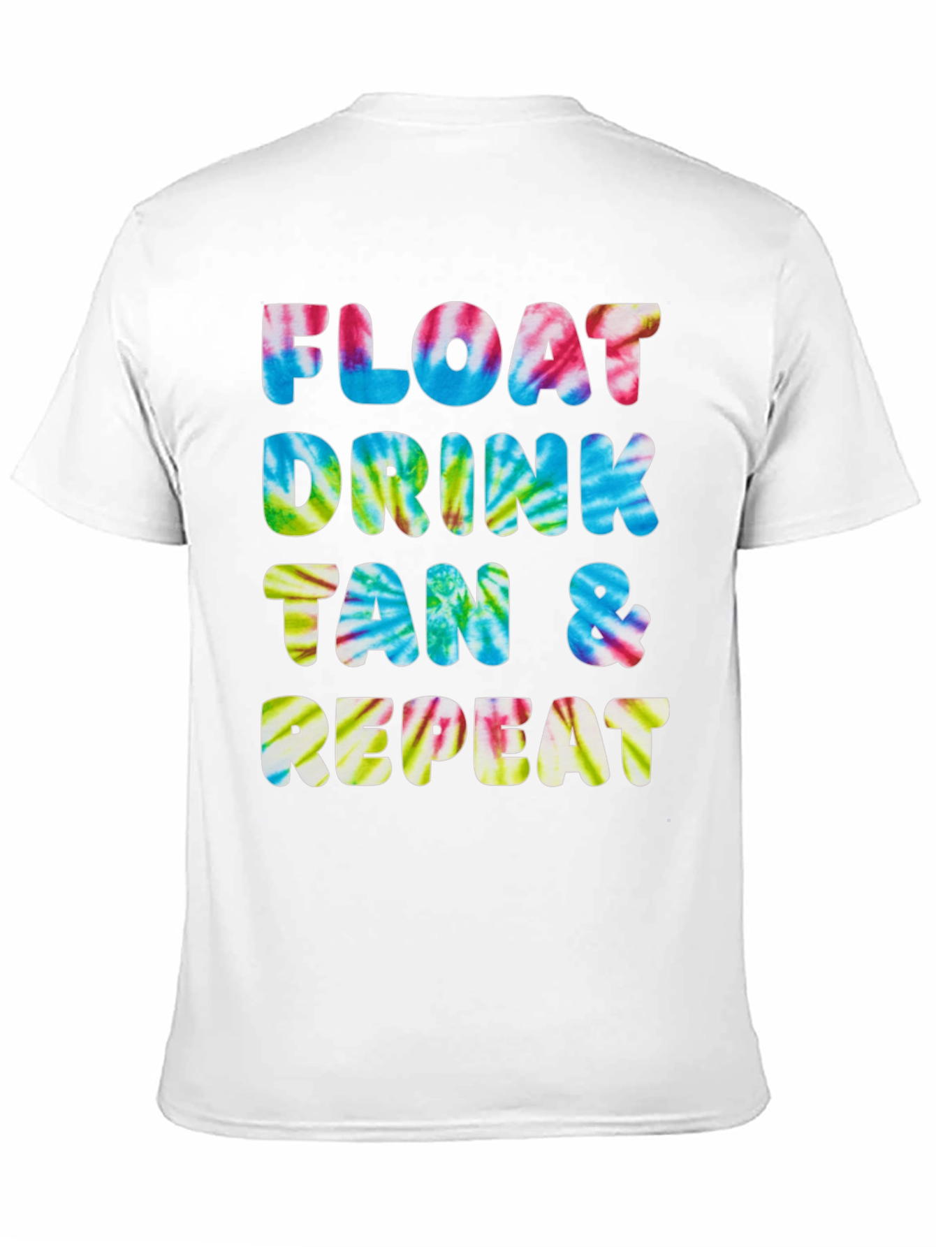 Float Drink Tan Repeat Tie-Dye Tee