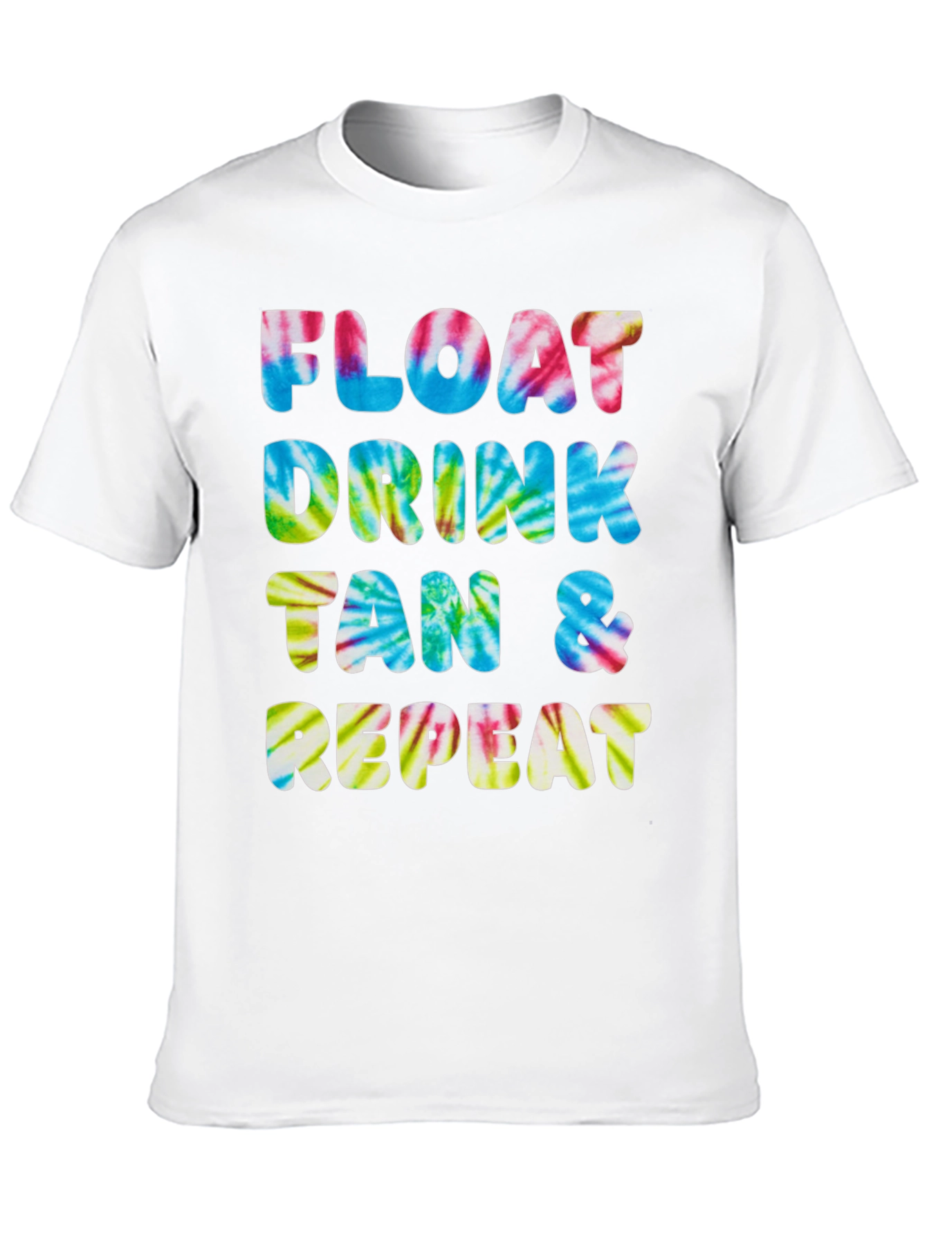 Float Drink Tan Repeat Tie-Dye Tee