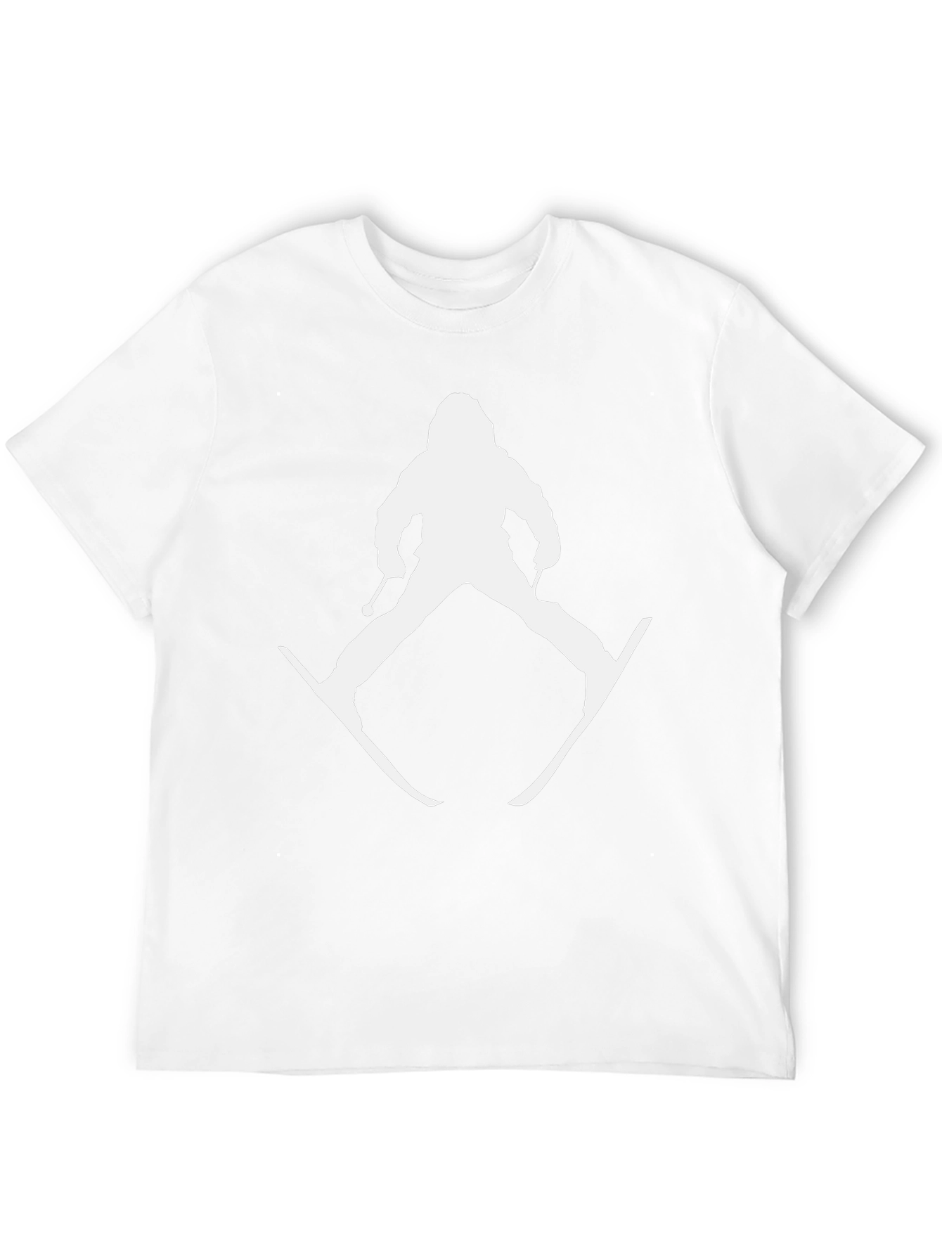 Black Skiing Silhouette Graphic Tee