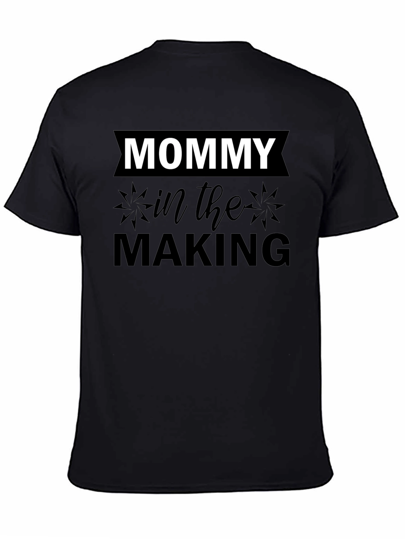 Mommy In The Making Black T-Shirt