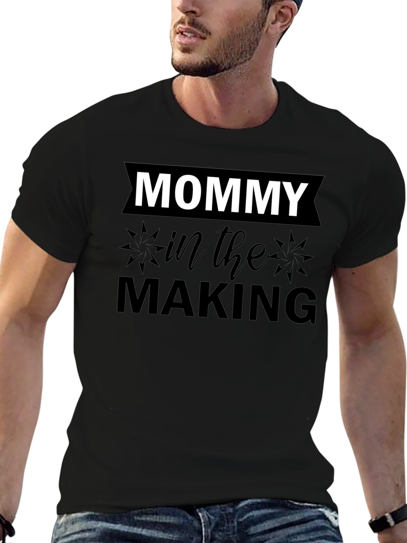 Mommy In The Making Black T-Shirt