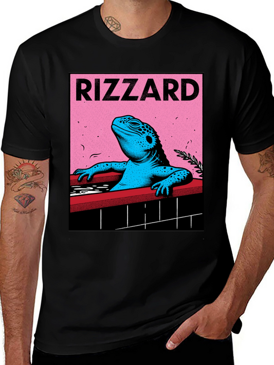Rizzard Lizard Graphic Print Tee - Cool and Unique Style