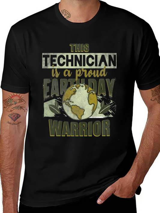 Technician Earth Day Warrior Graphic Tee