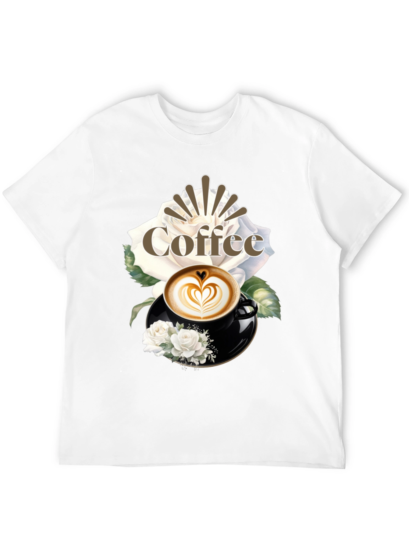 Coffee & Roses Graphic T-Shirt