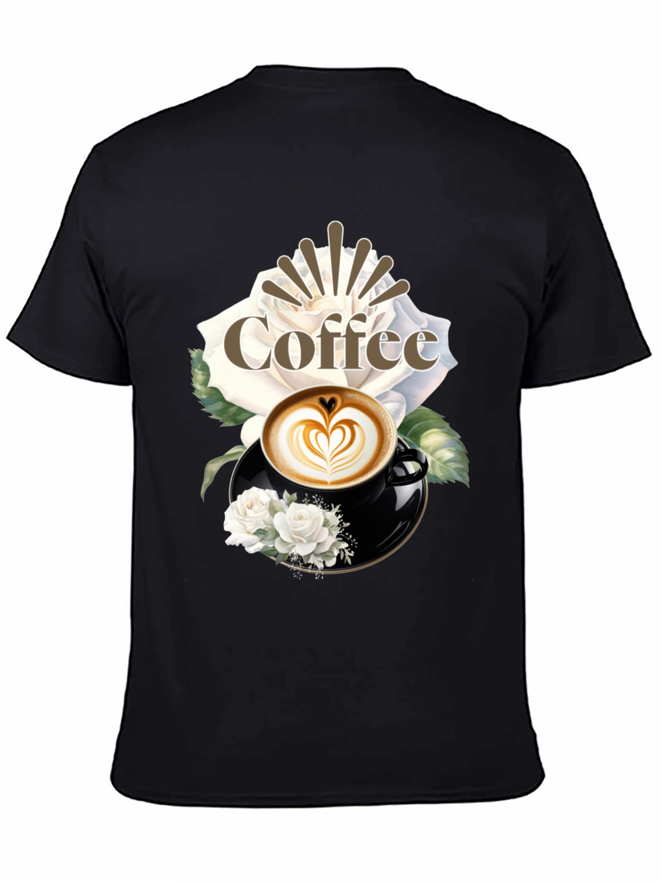 Coffee & Roses Graphic T-Shirt