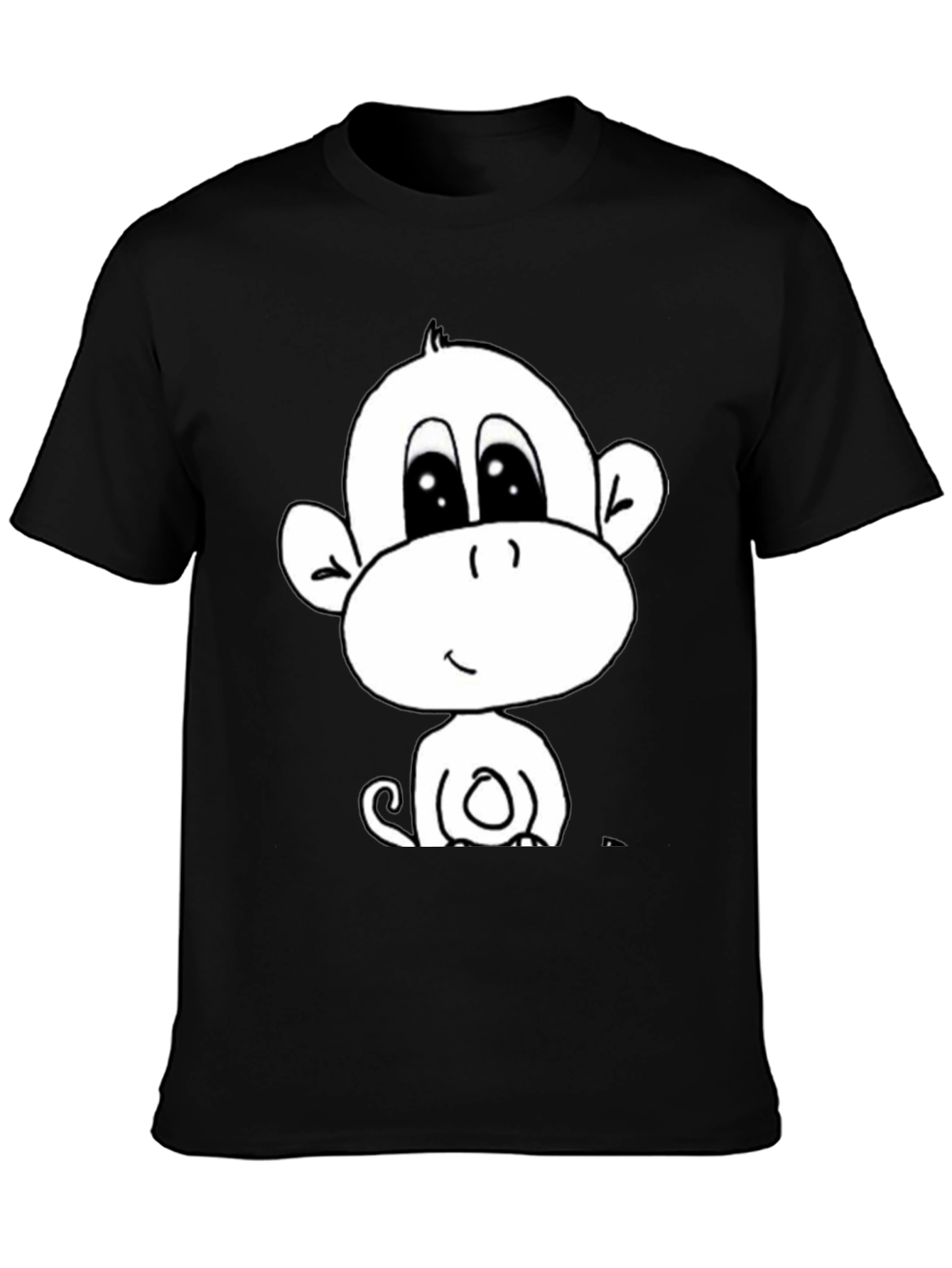 Cute Monkey Graphic Tee - Soft Cotton Blend