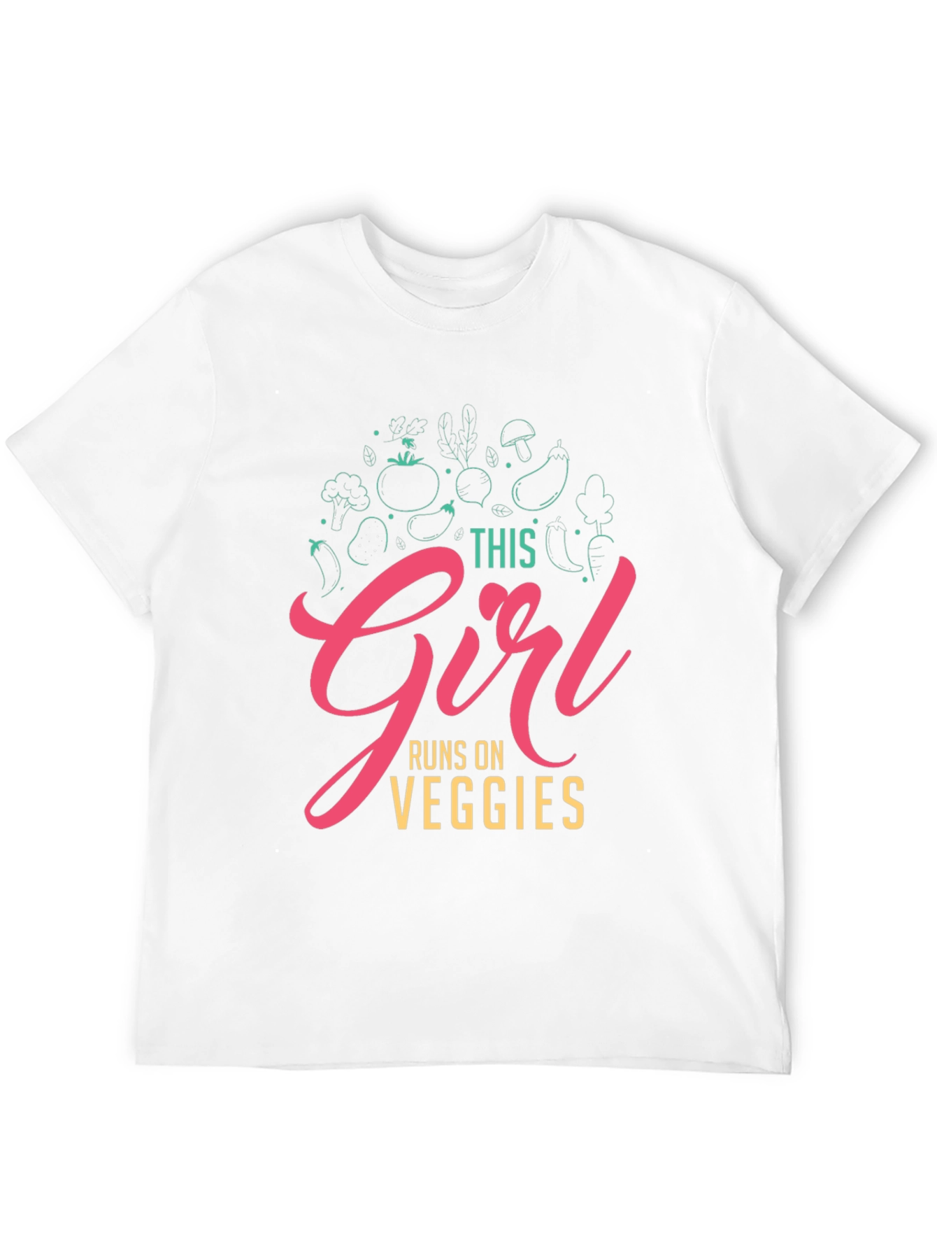 This Girl Runs on Veggies T-Shirt - Vegan Fashion