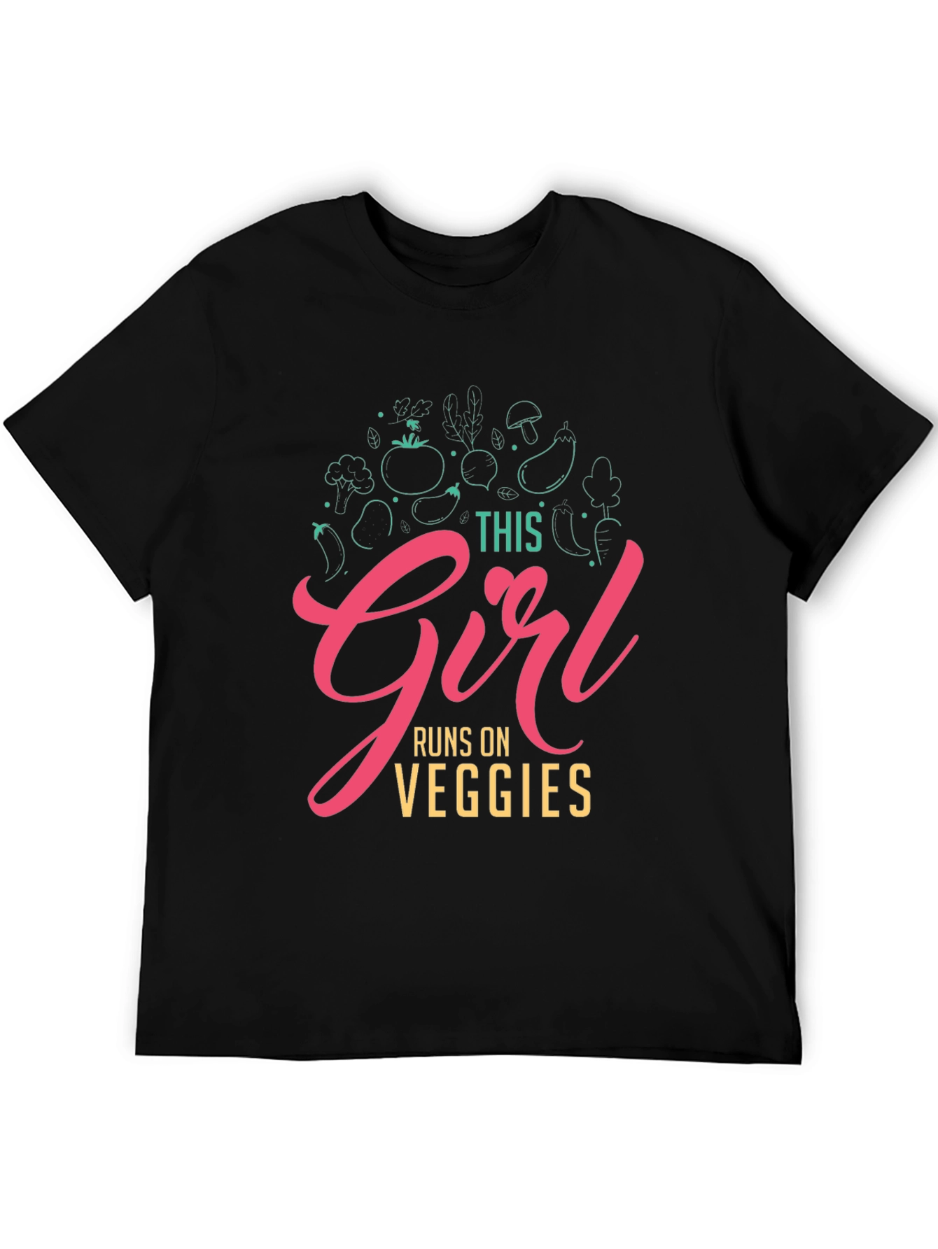 This Girl Runs on Veggies T-Shirt - Vegan Fashion