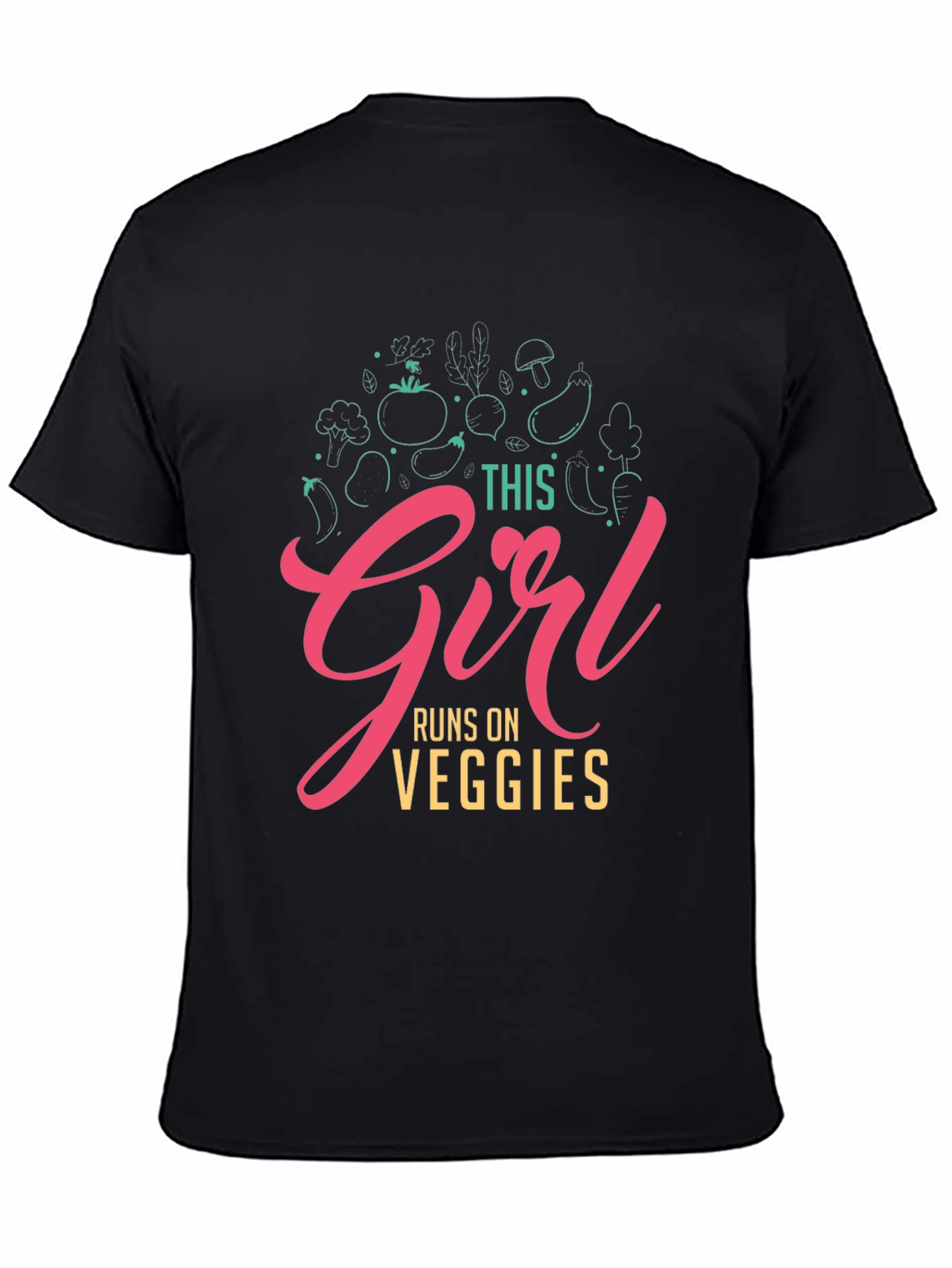 This Girl Runs on Veggies T-Shirt - Vegan Fashion