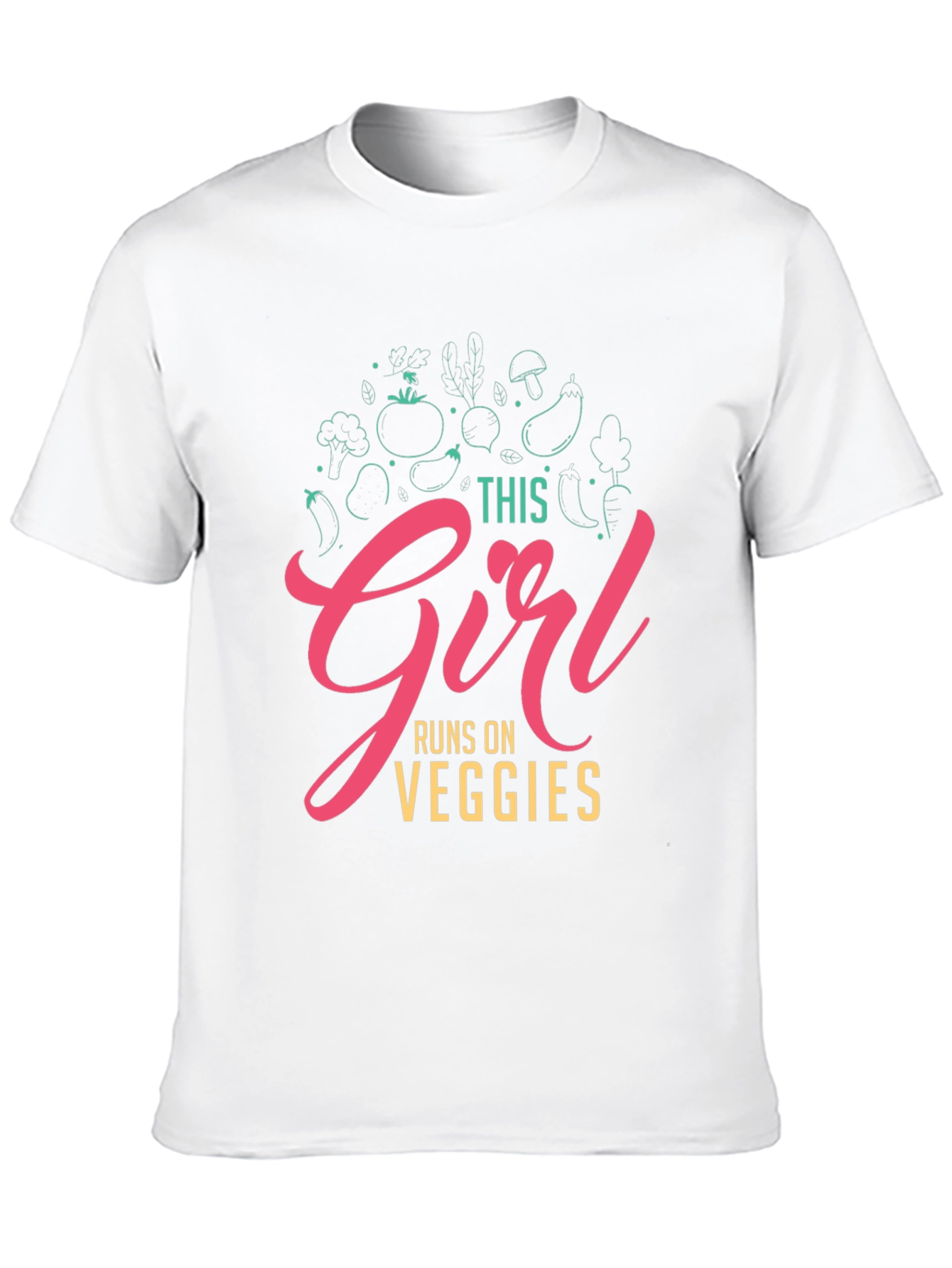 This Girl Runs on Veggies T-Shirt - Vegan Fashion