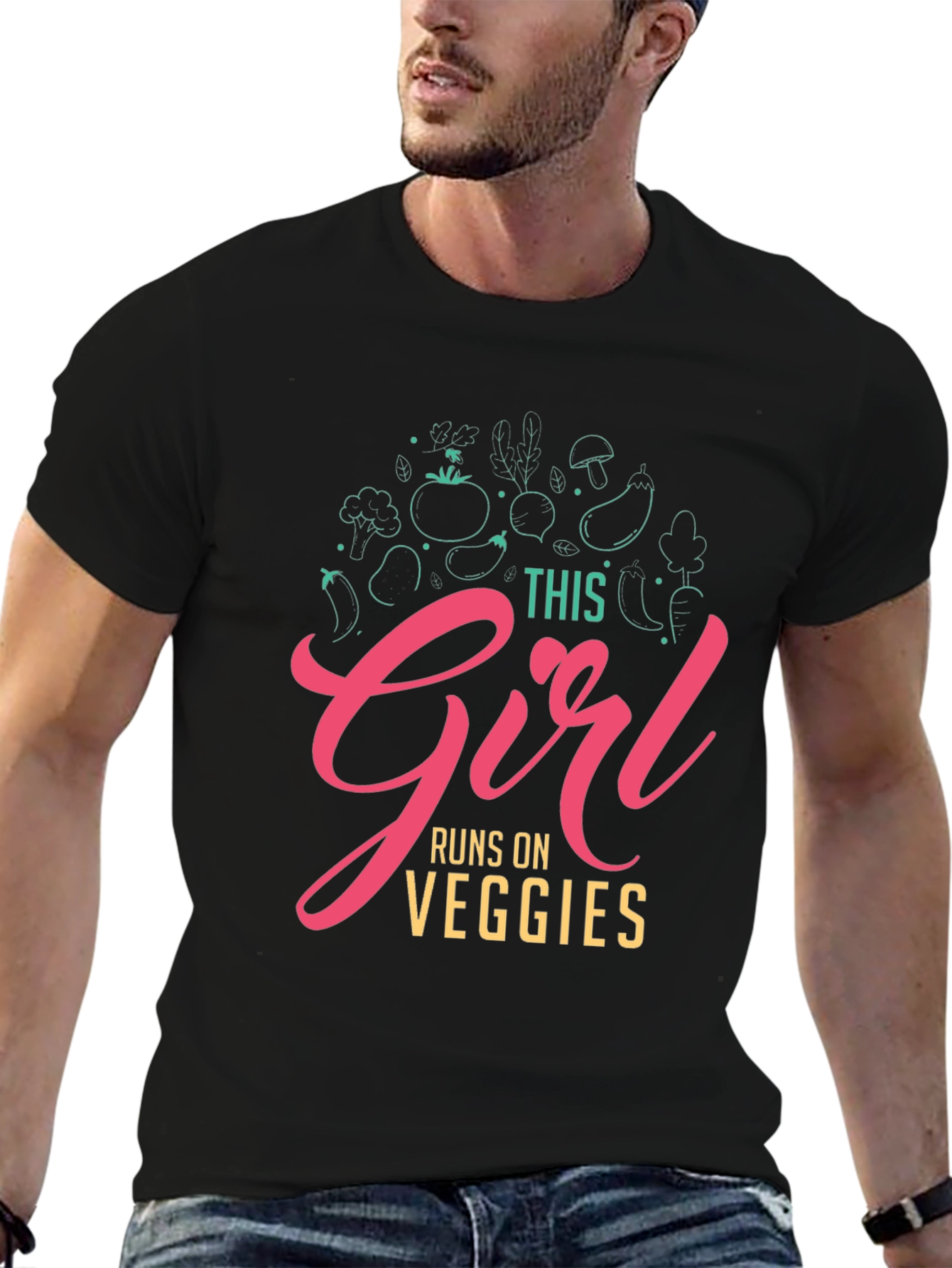 This Girl Runs on Veggies T-Shirt - Vegan Fashion