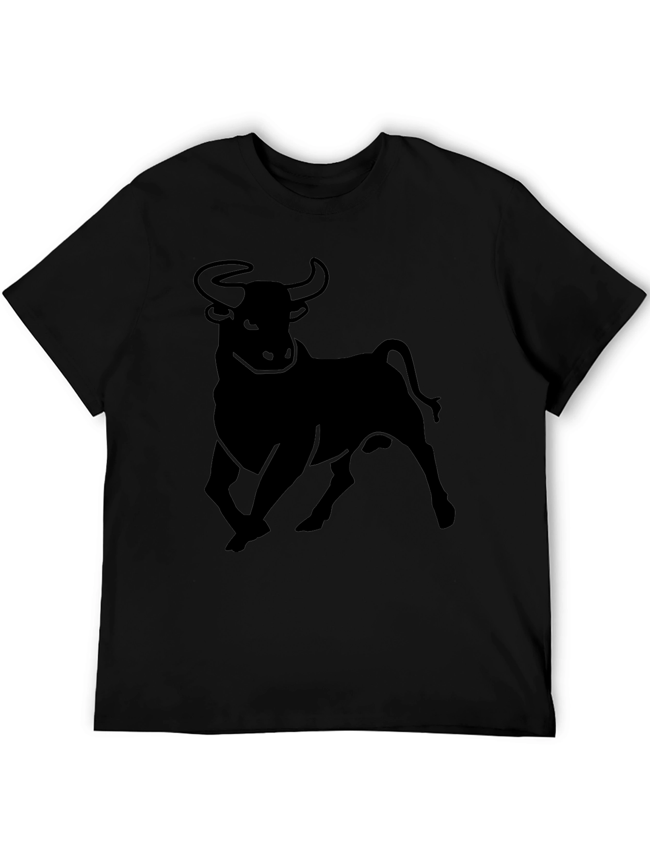 Black Bull Graphic Tee - Mens Casual Shirt