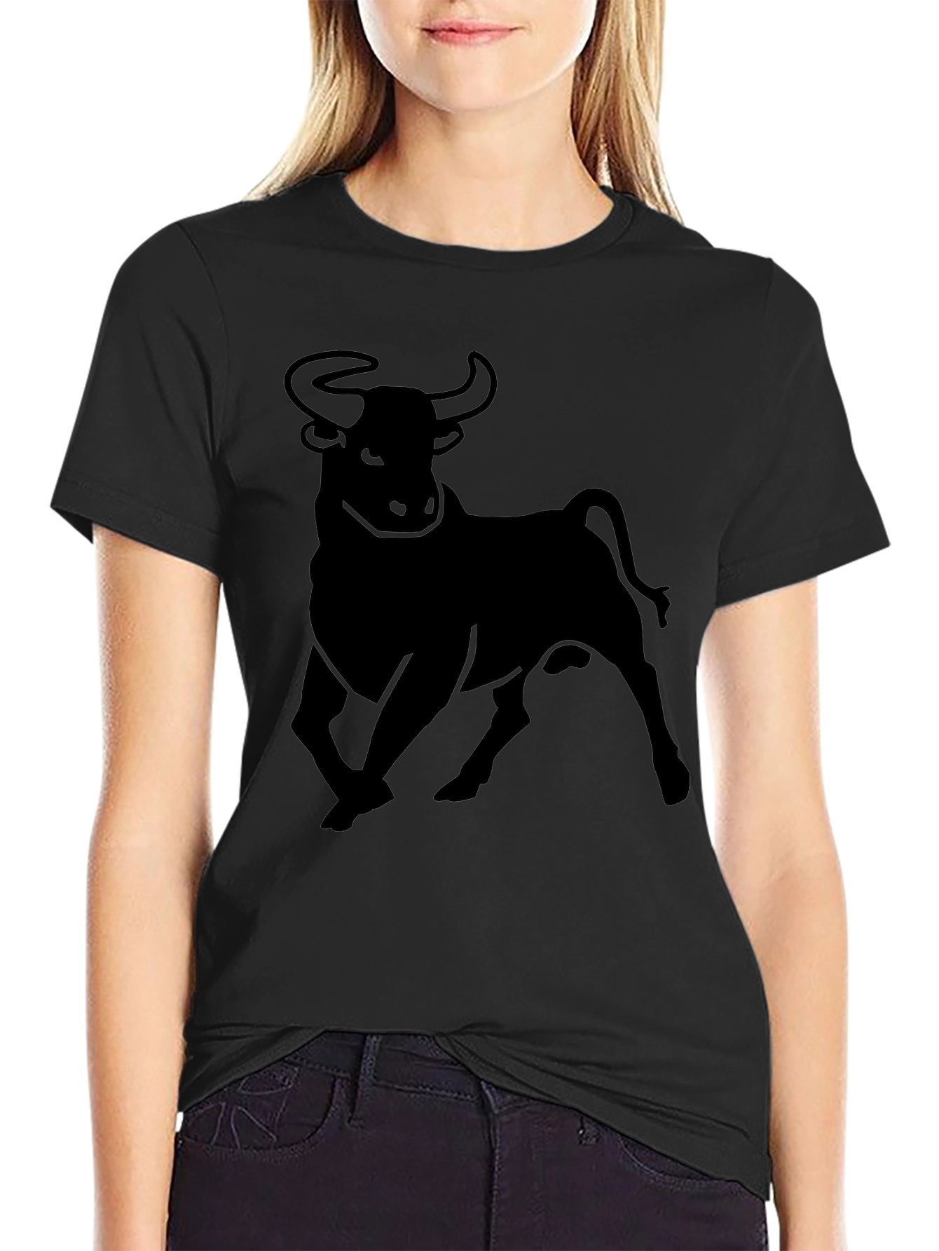Black Bull Graphic Tee - Mens Casual Shirt