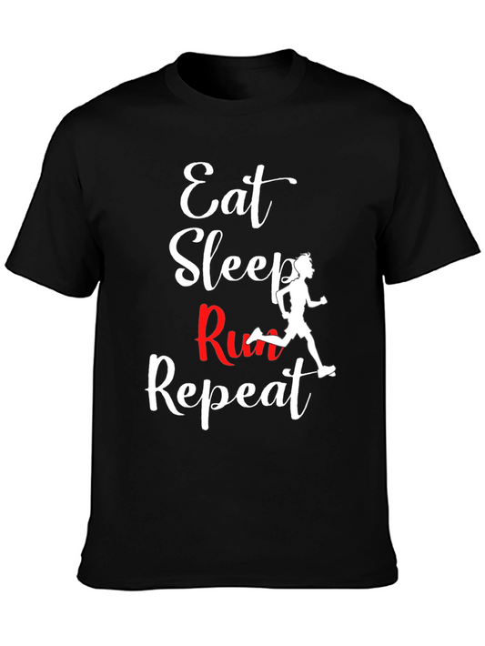 Eat Sleep Run Repeat Graphic Tee