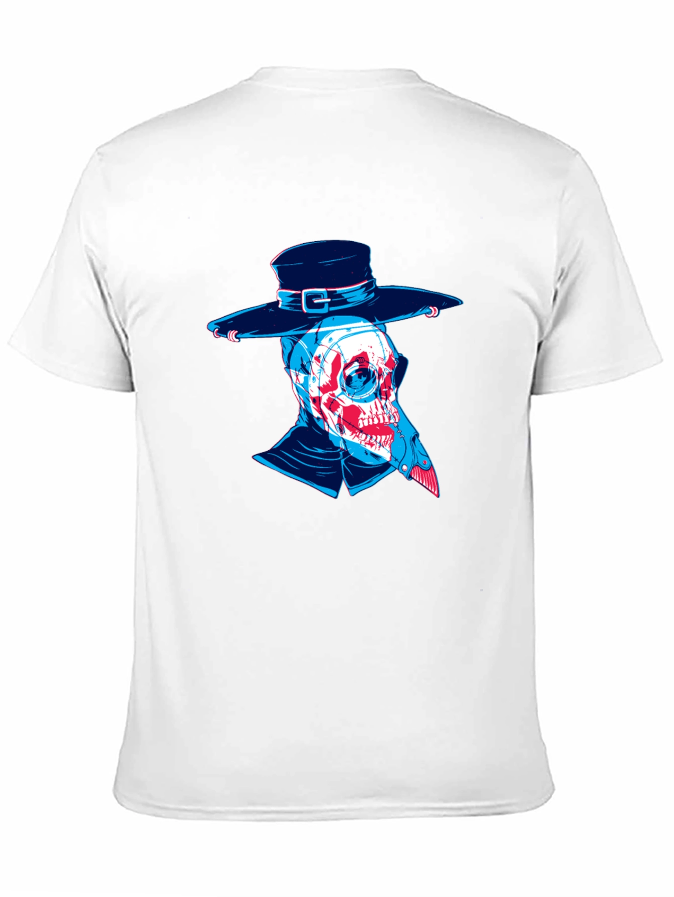 Plague Doctor Skull Graphic Tee - Unique Design