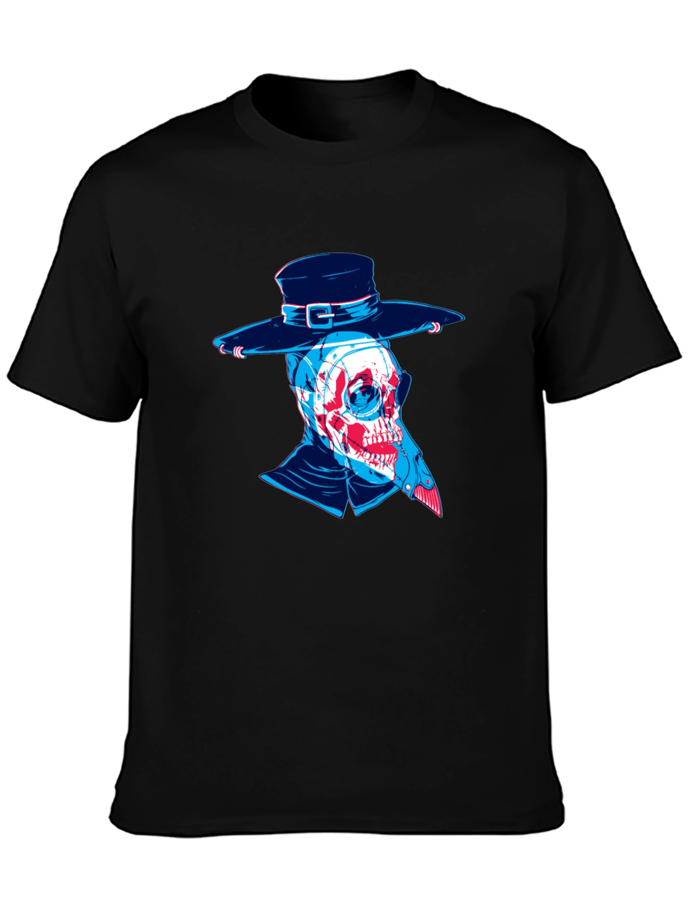 Plague Doctor Skull Graphic Tee - Unique Design