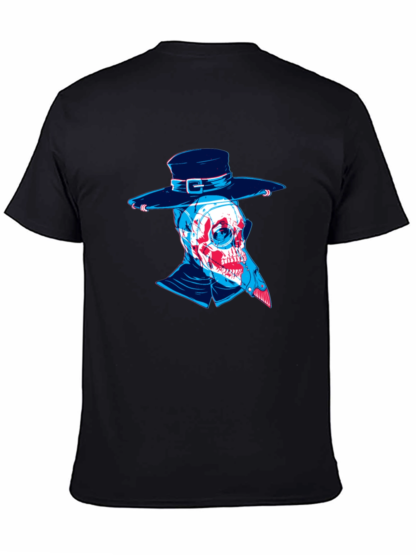 Plague Doctor Skull Graphic Tee - Unique Design