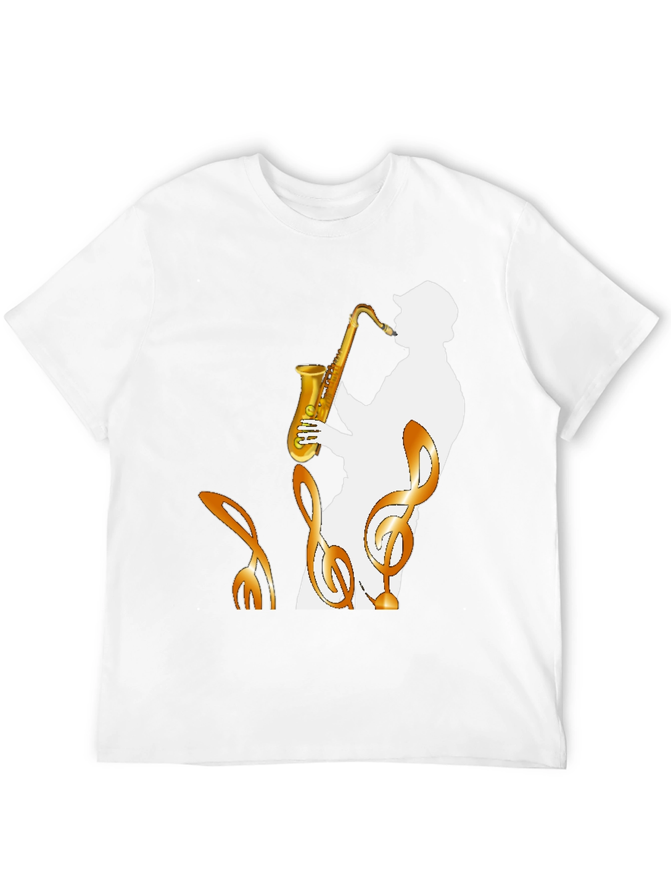 Saxophone Player Graphic Tee - Cool Jazz Music Shirt