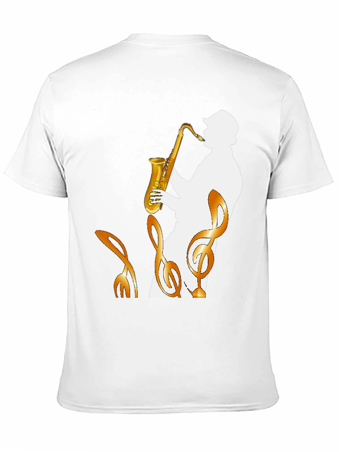Saxophone Player Graphic Tee - Cool Jazz Music Shirt