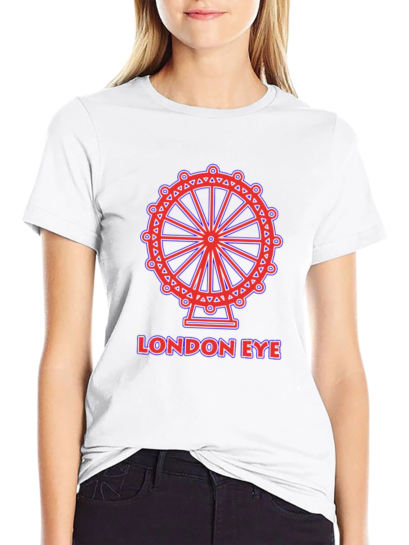 London Eye Graphic Tee - Stylish Black T-Shirt