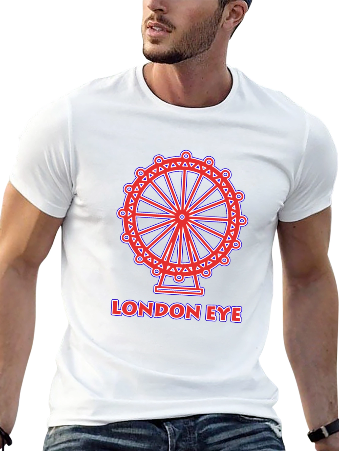 London Eye Graphic Tee - Stylish Black T-Shirt